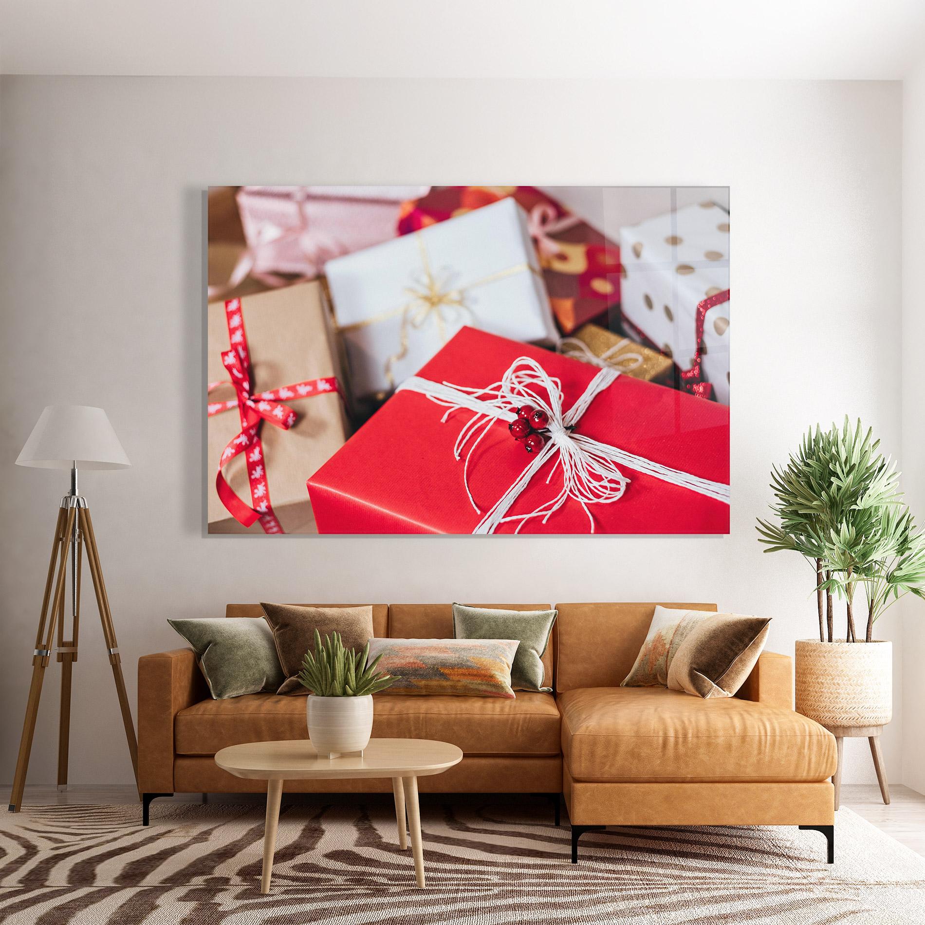 Glasbild Christmas Gifts mockup 7