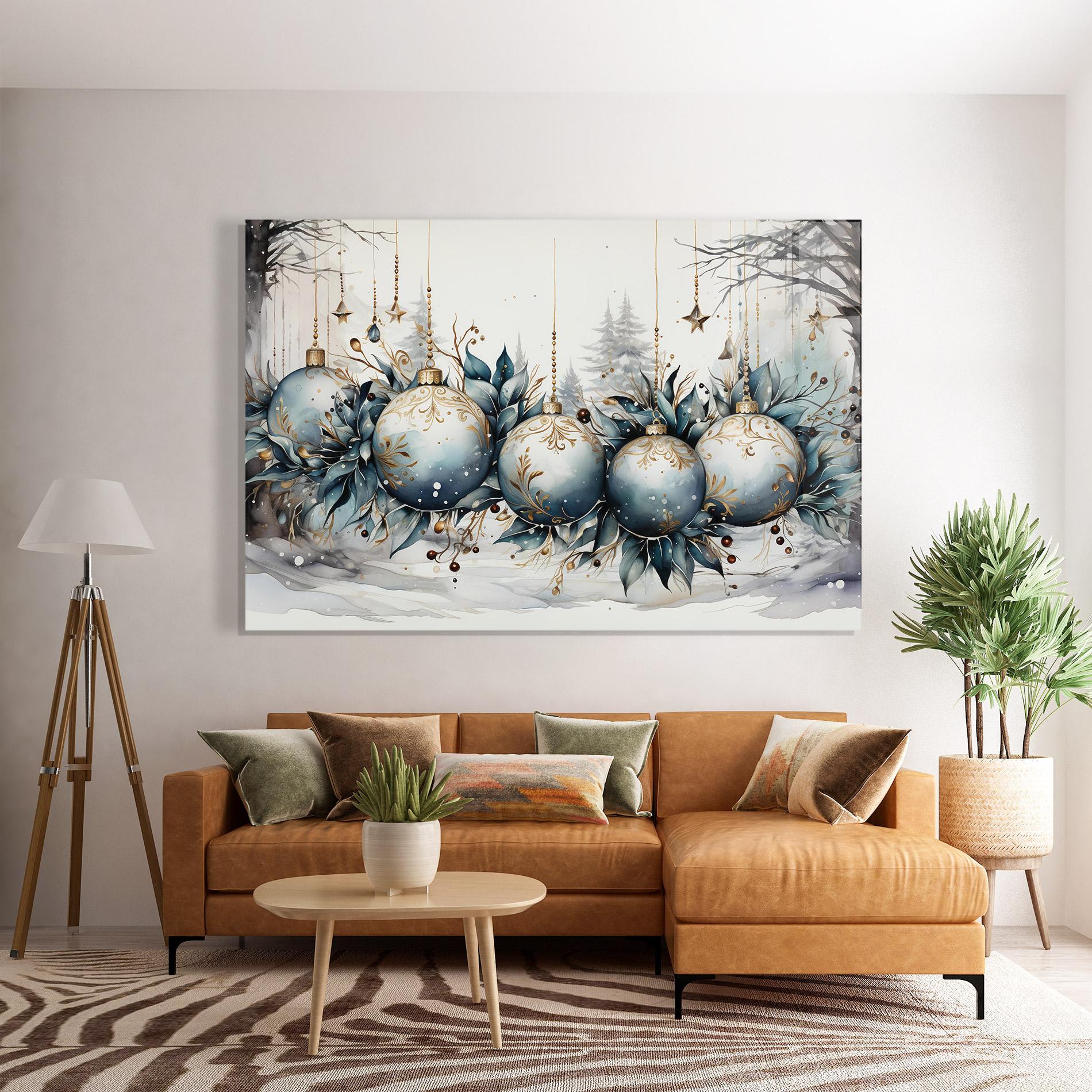 Glasbild Christmas Paper mockup 7