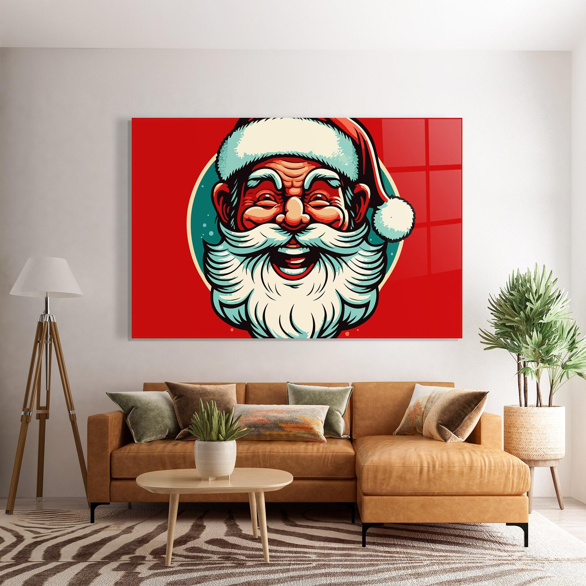 Glasbild Crazy Smile mockup 7