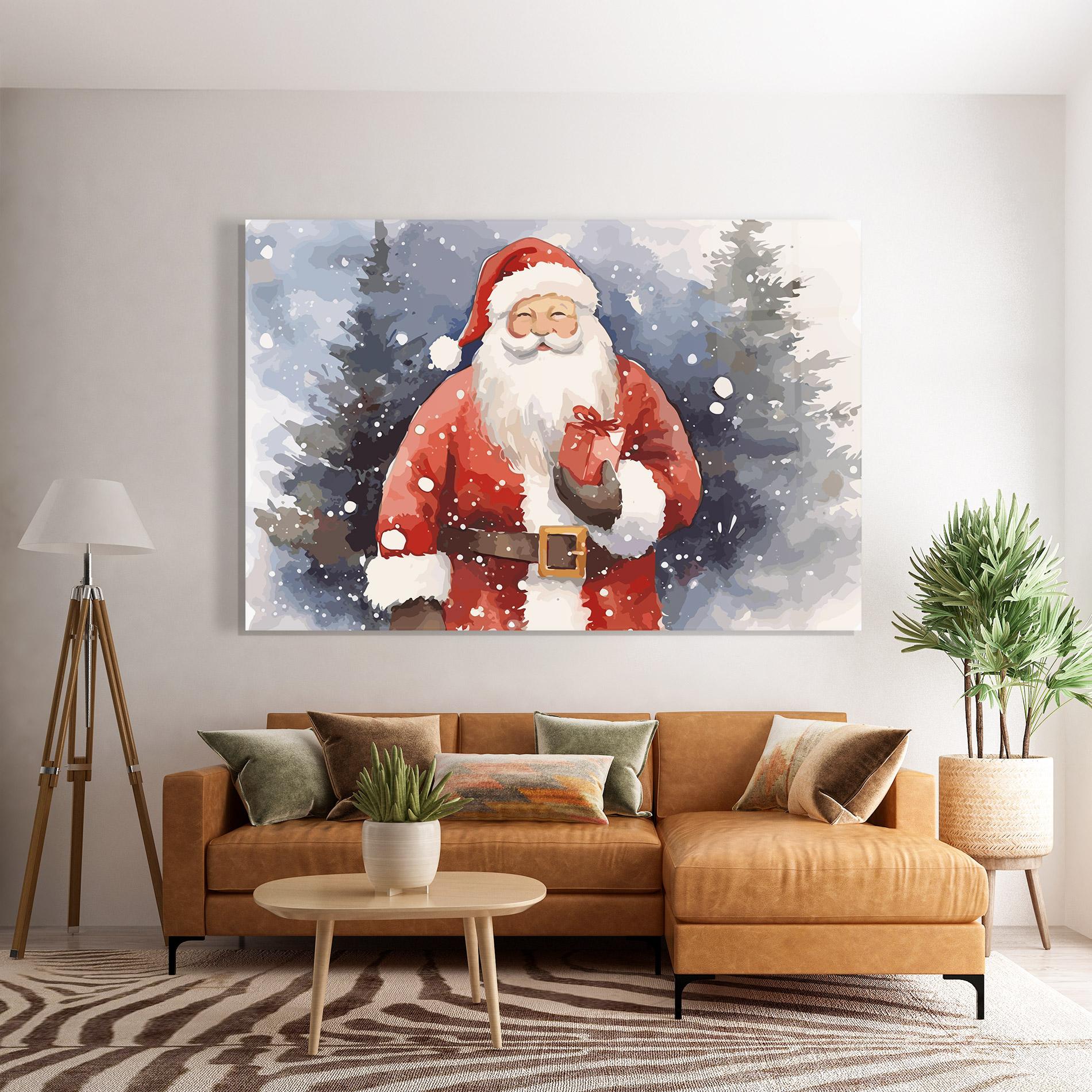 Glasbild Holding Gift mockup 7