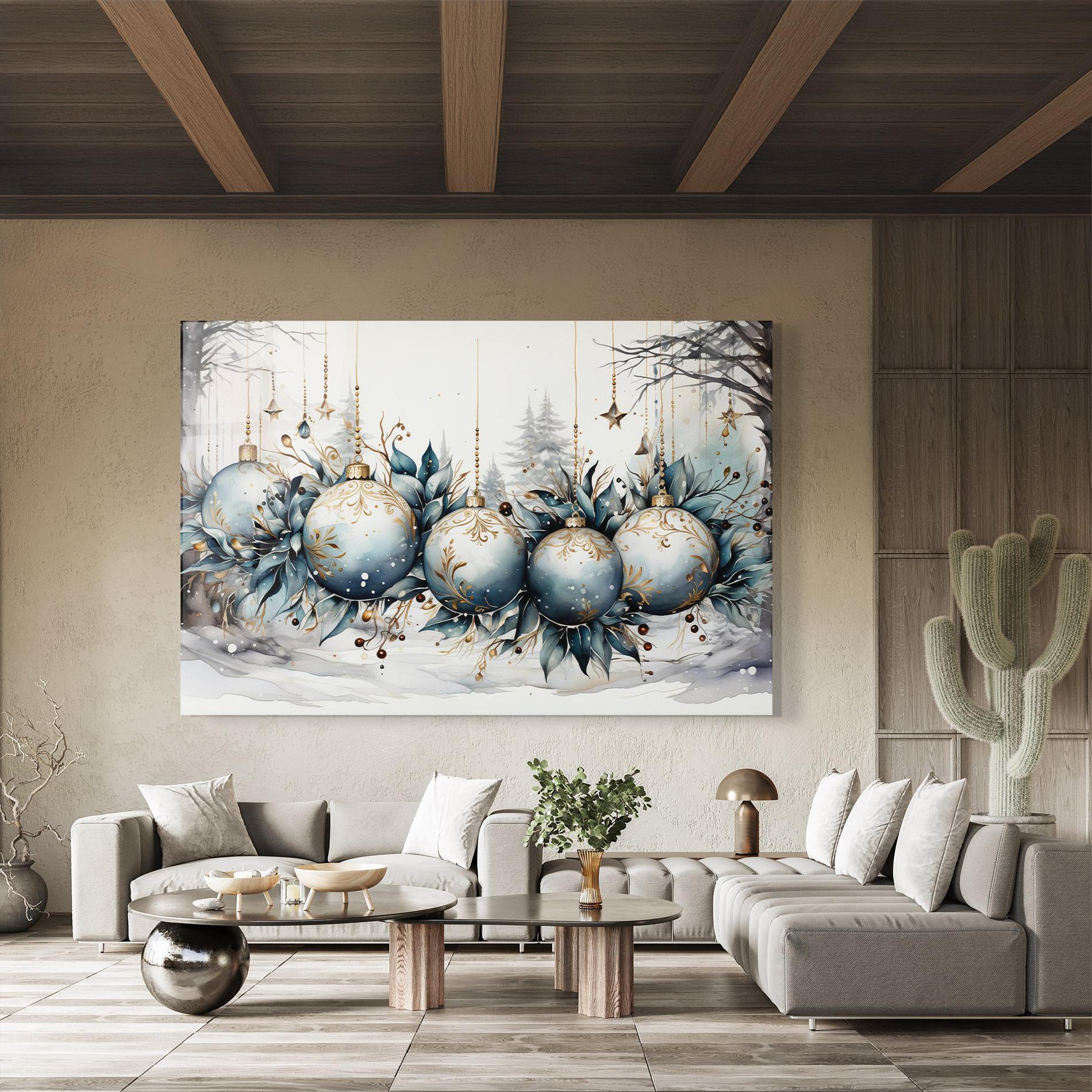 Glasbild Christmas Paper mockup 8