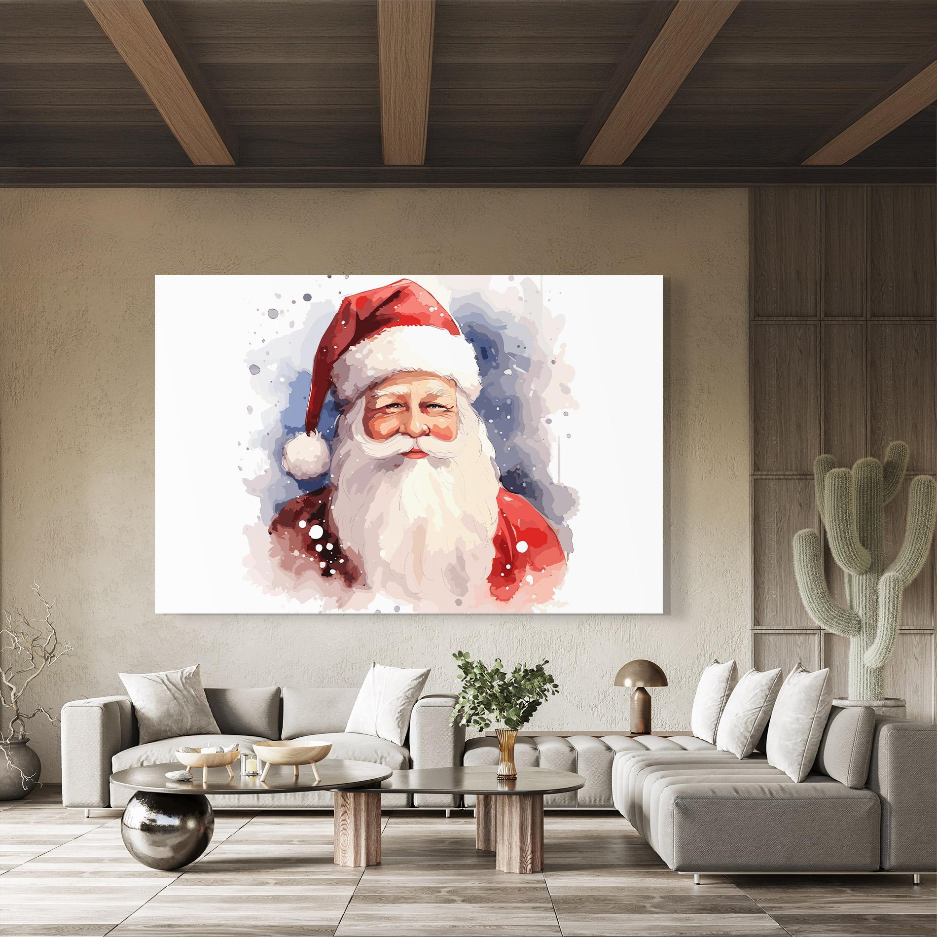 Glasbild Cute Santa mockup 8