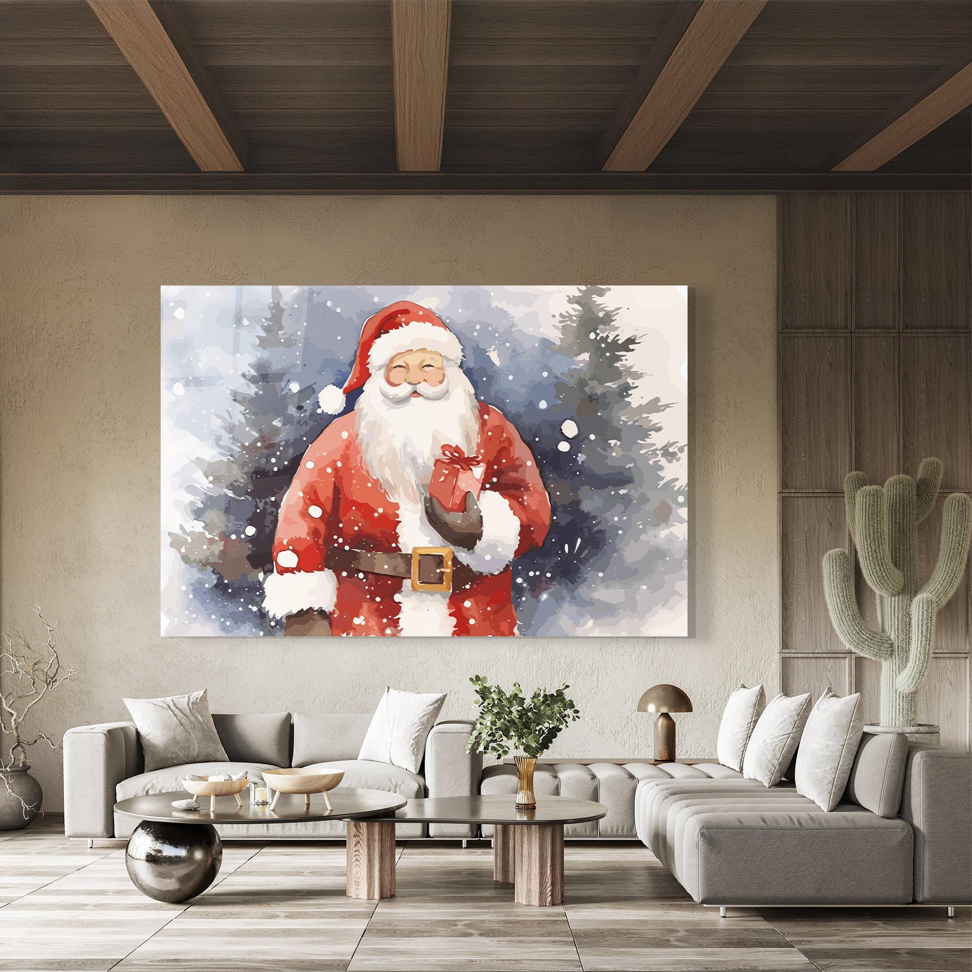 Glasbild Holding Gift mockup 8