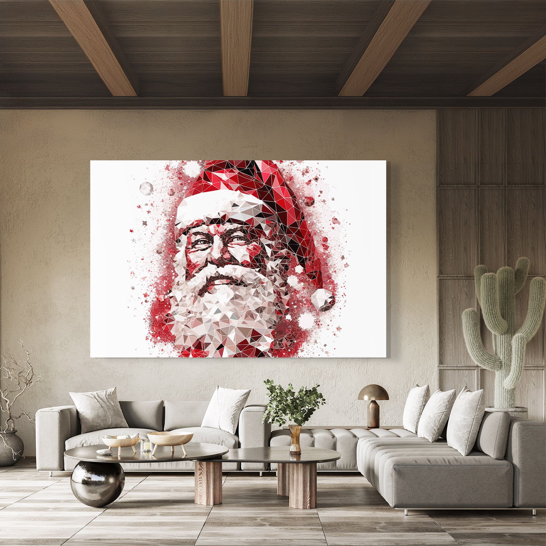 Red Santa Art mockup 8