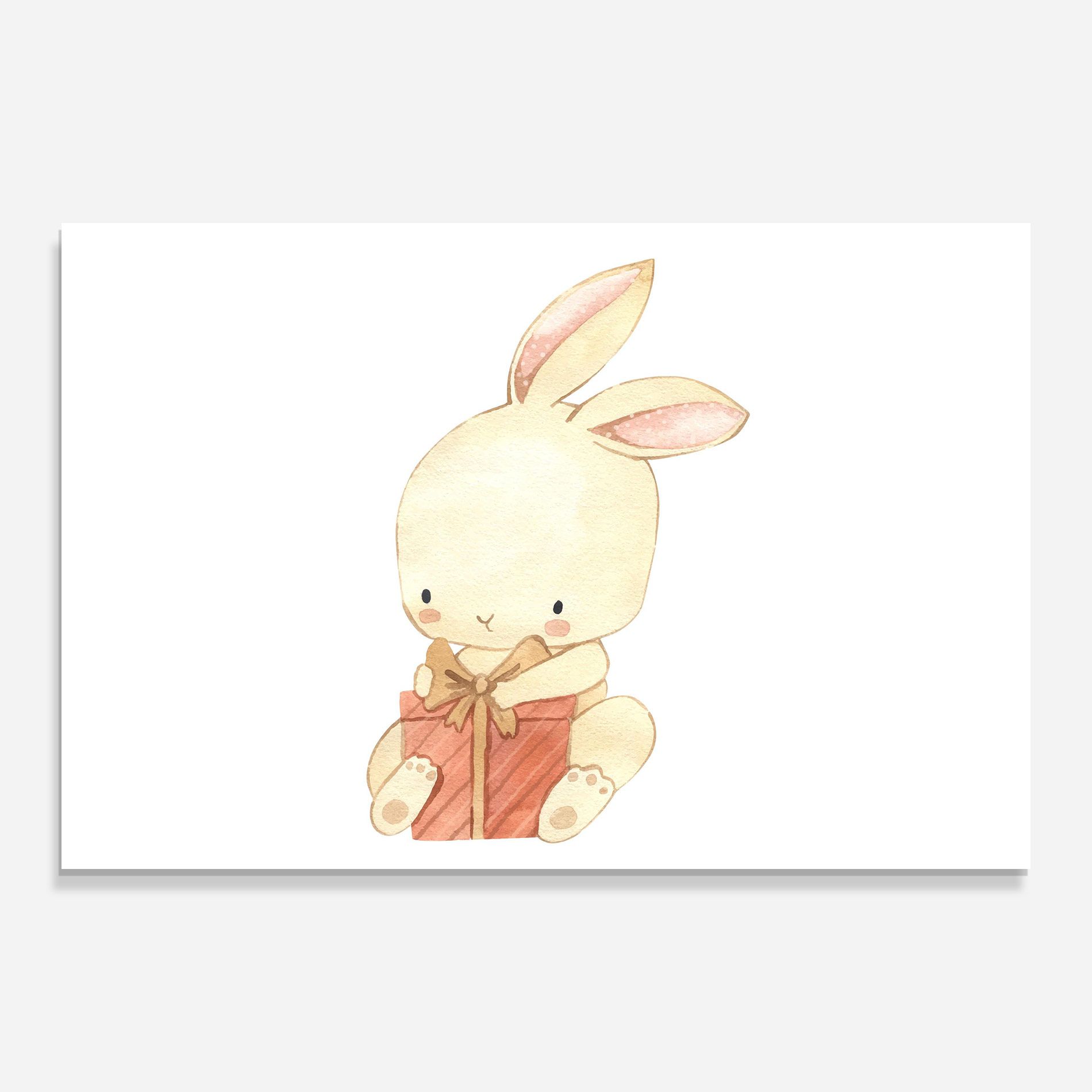 Bunny With Gift mockup 0