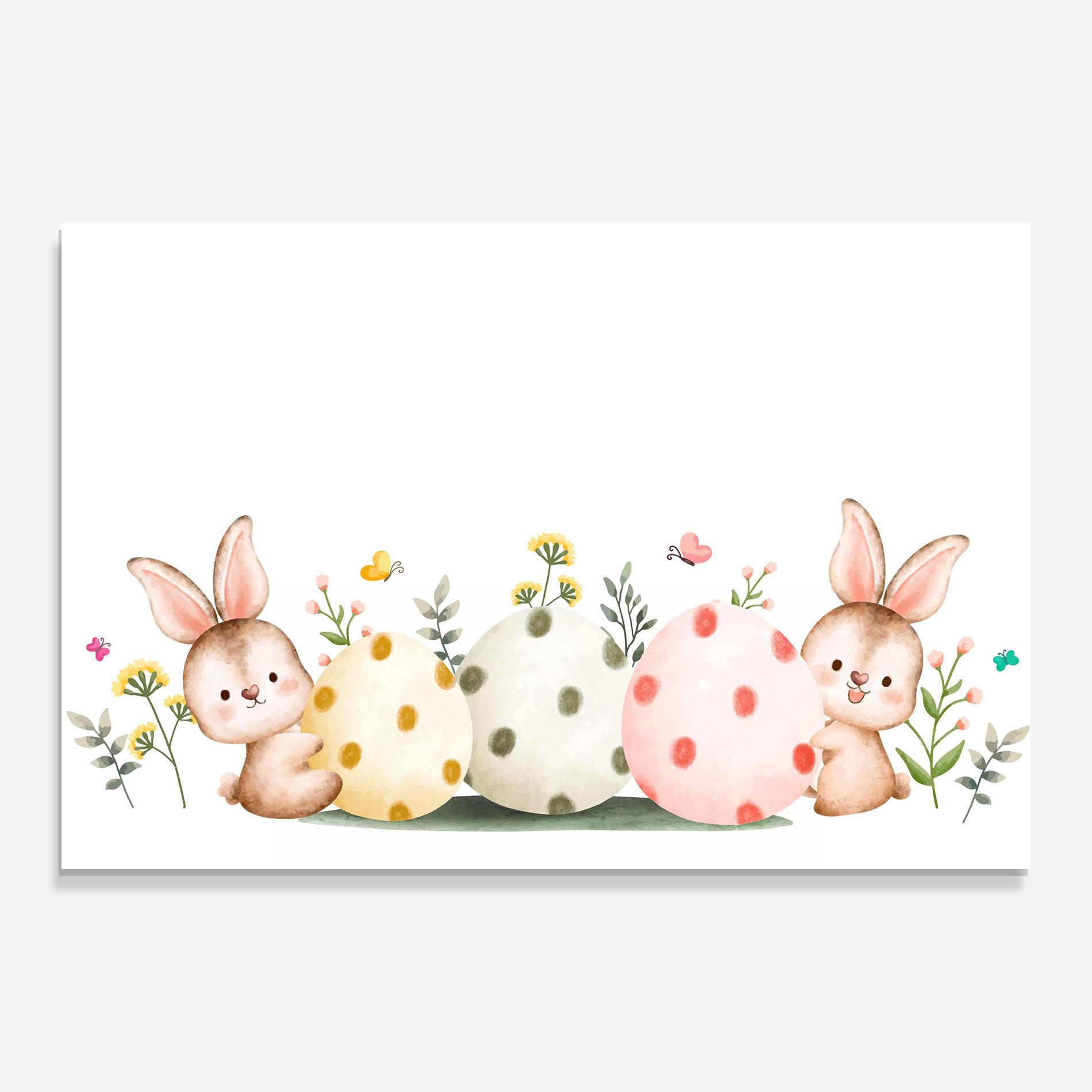 Glasbild Butterfly Rabbit mockup 0