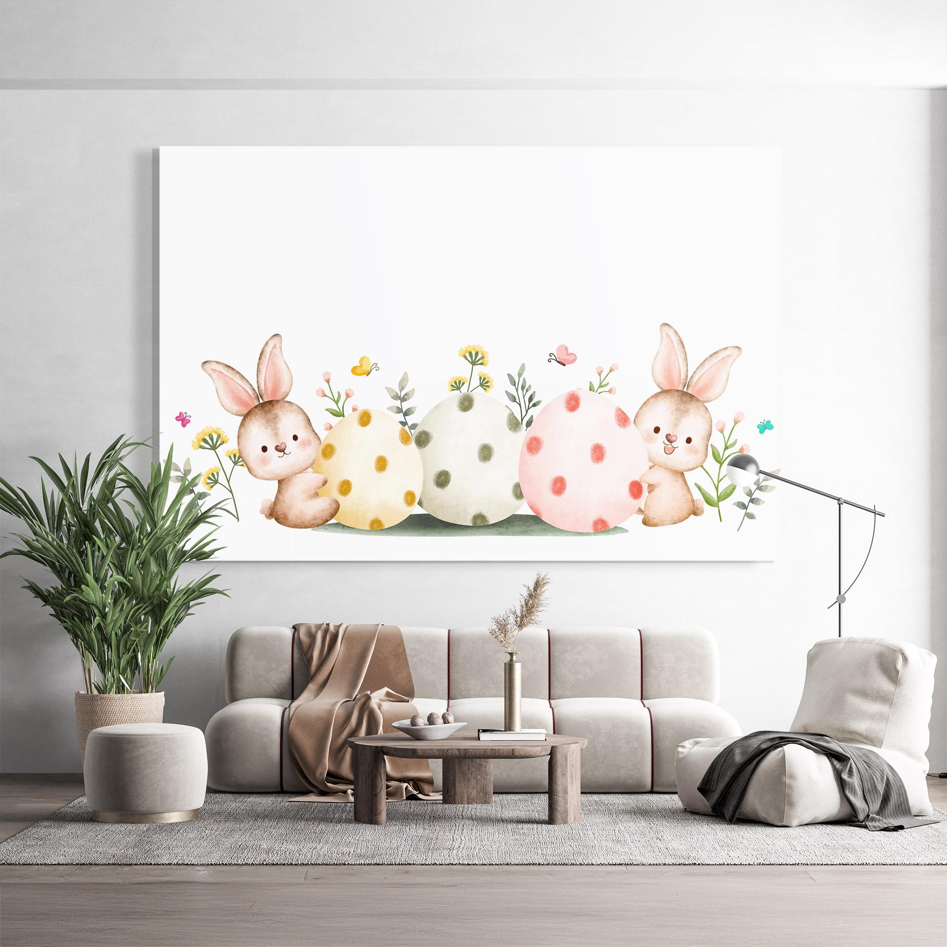 Glasbild Butterfly Rabbit mockup 9