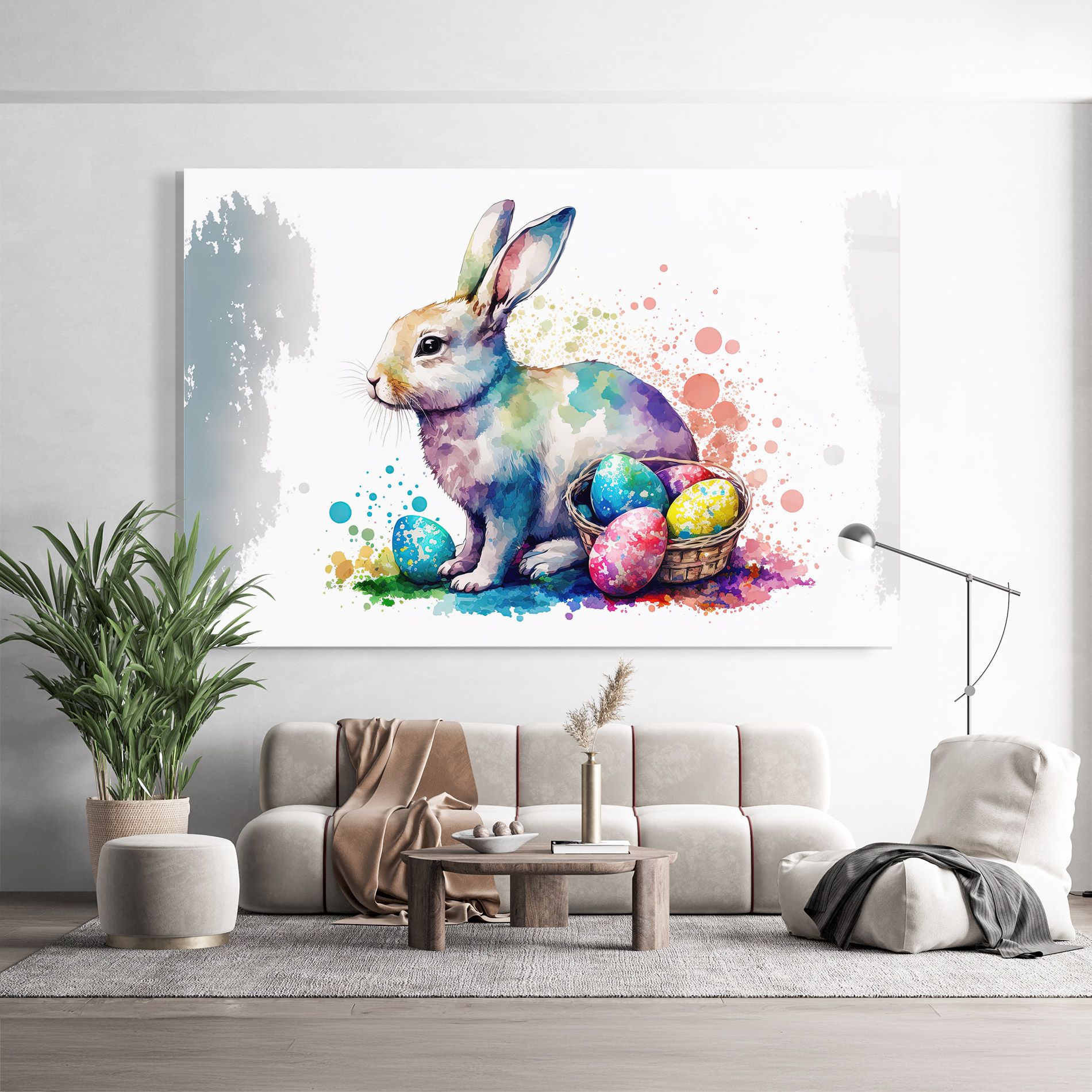 Easter Bunny Watercolor mockup 9