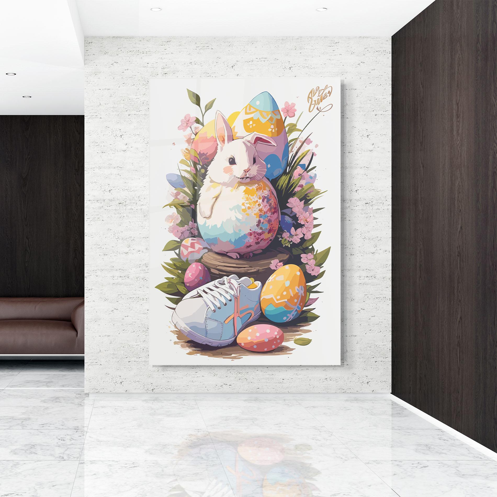 Glasbild Fatt Cute Bunny mockup 9