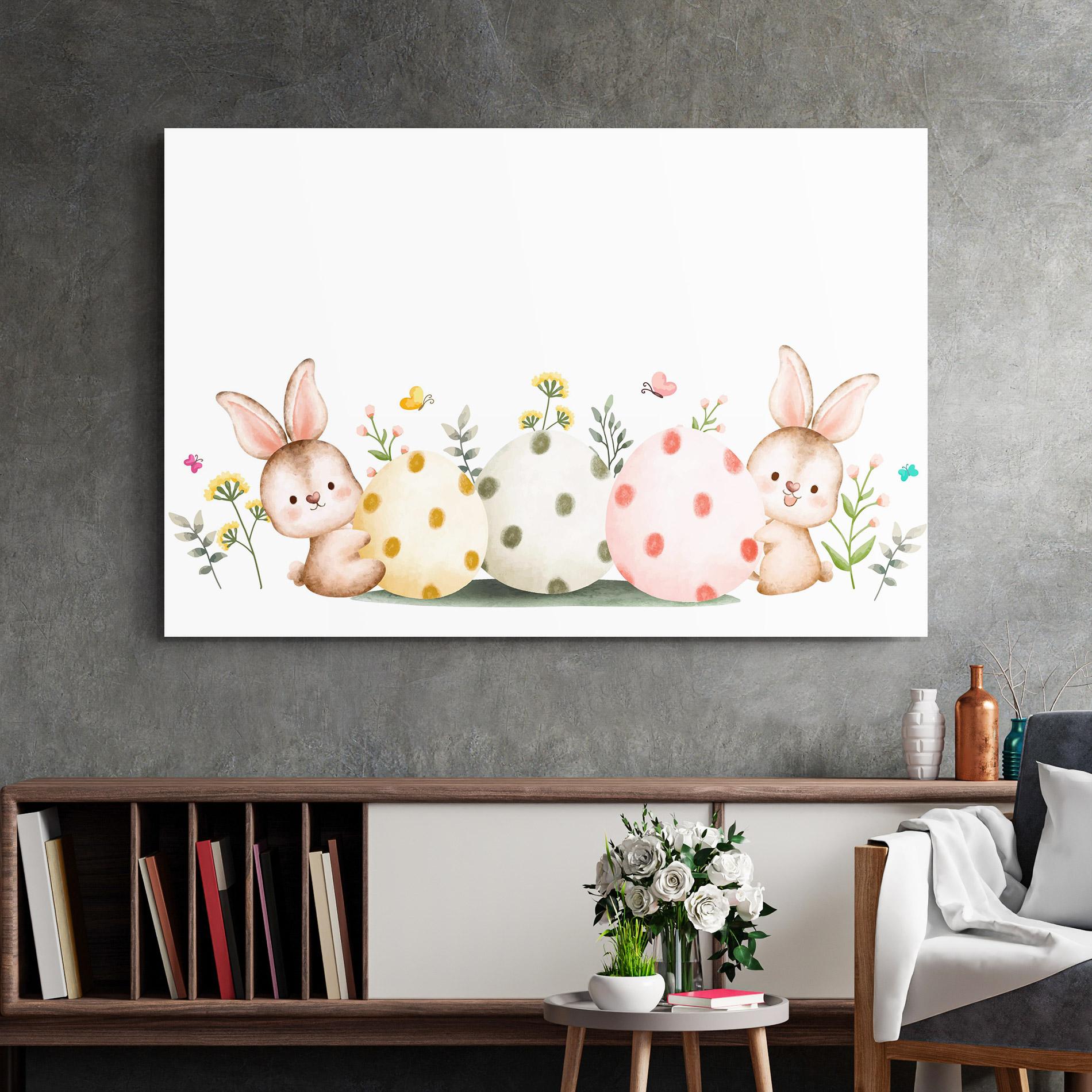 Glasbild Butterfly Rabbit mockup 2