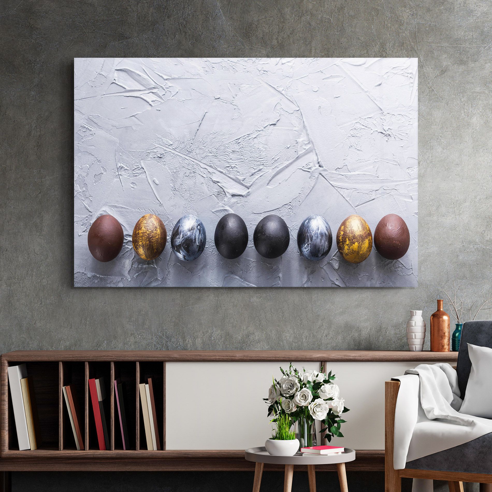 Easter Eggs Painted mockup 2