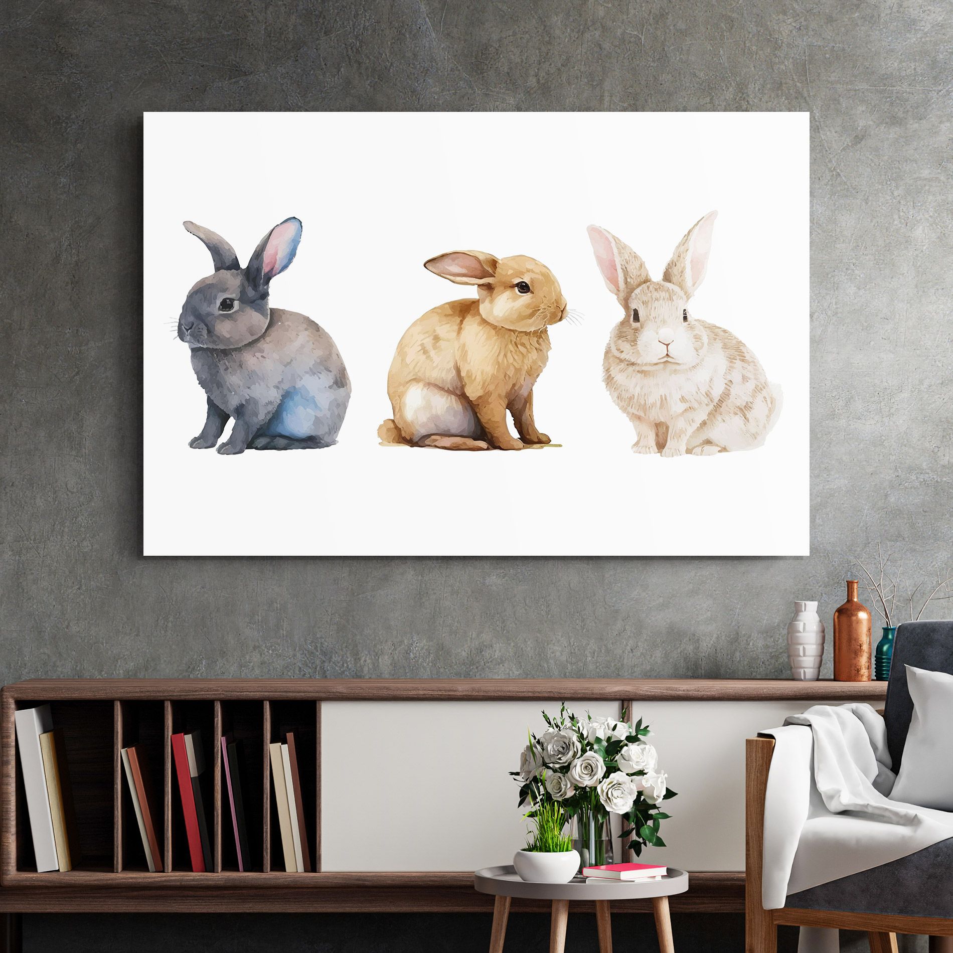 Tree Easter Bunnies mockup 2