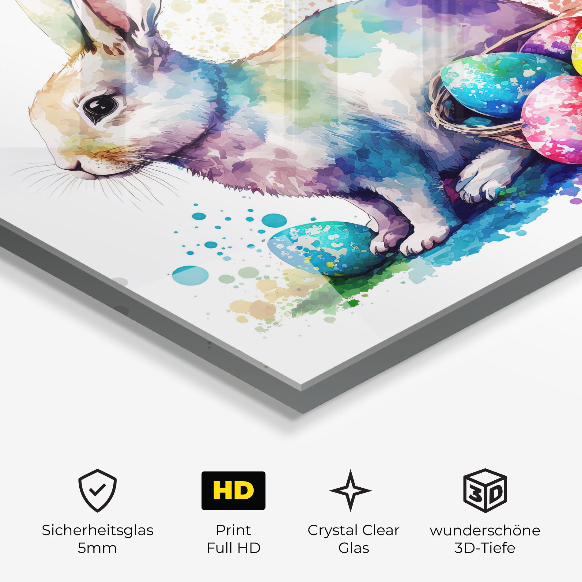 Easter Bunny Watercolor mockup 3
