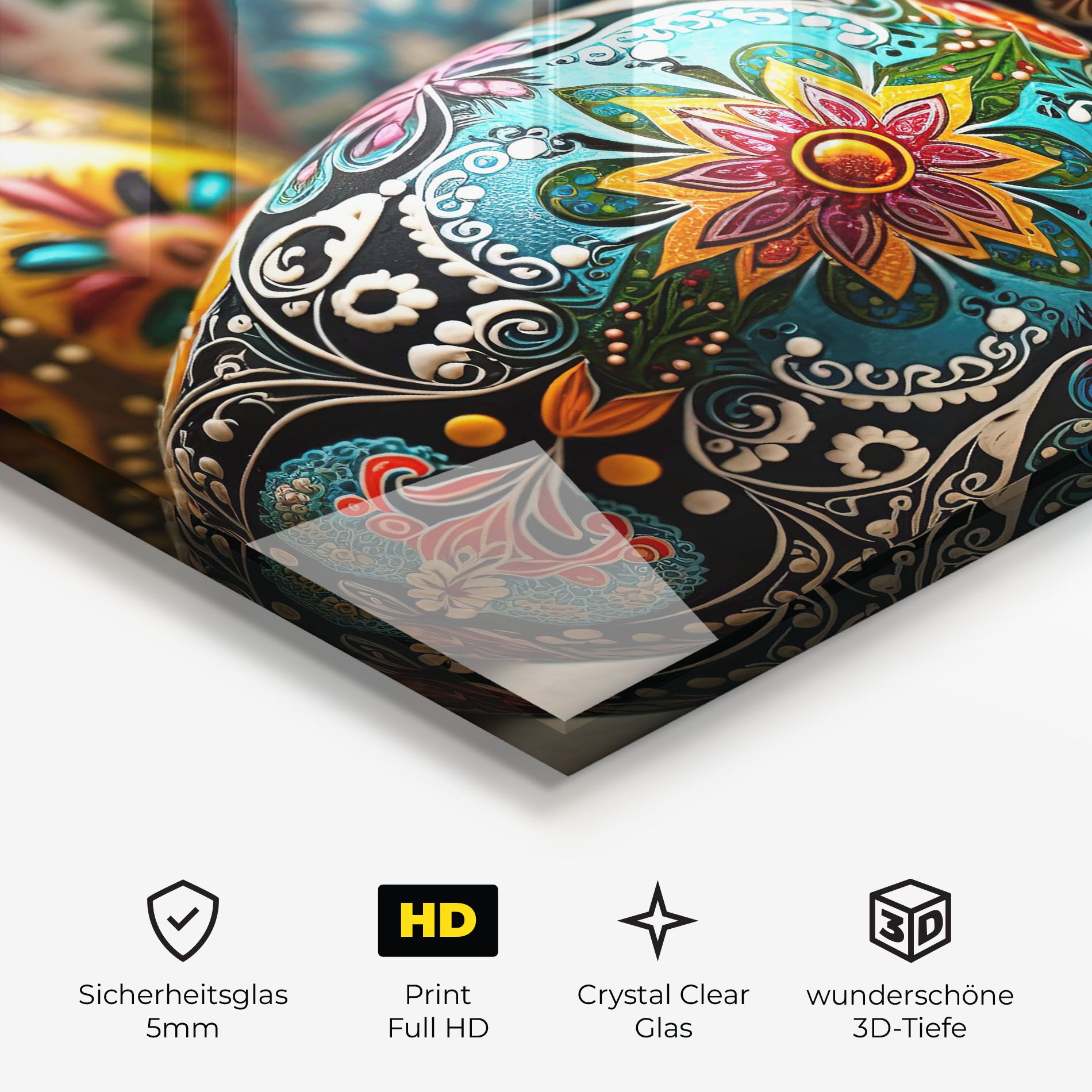 Easter Eggs Ornament mockup 3