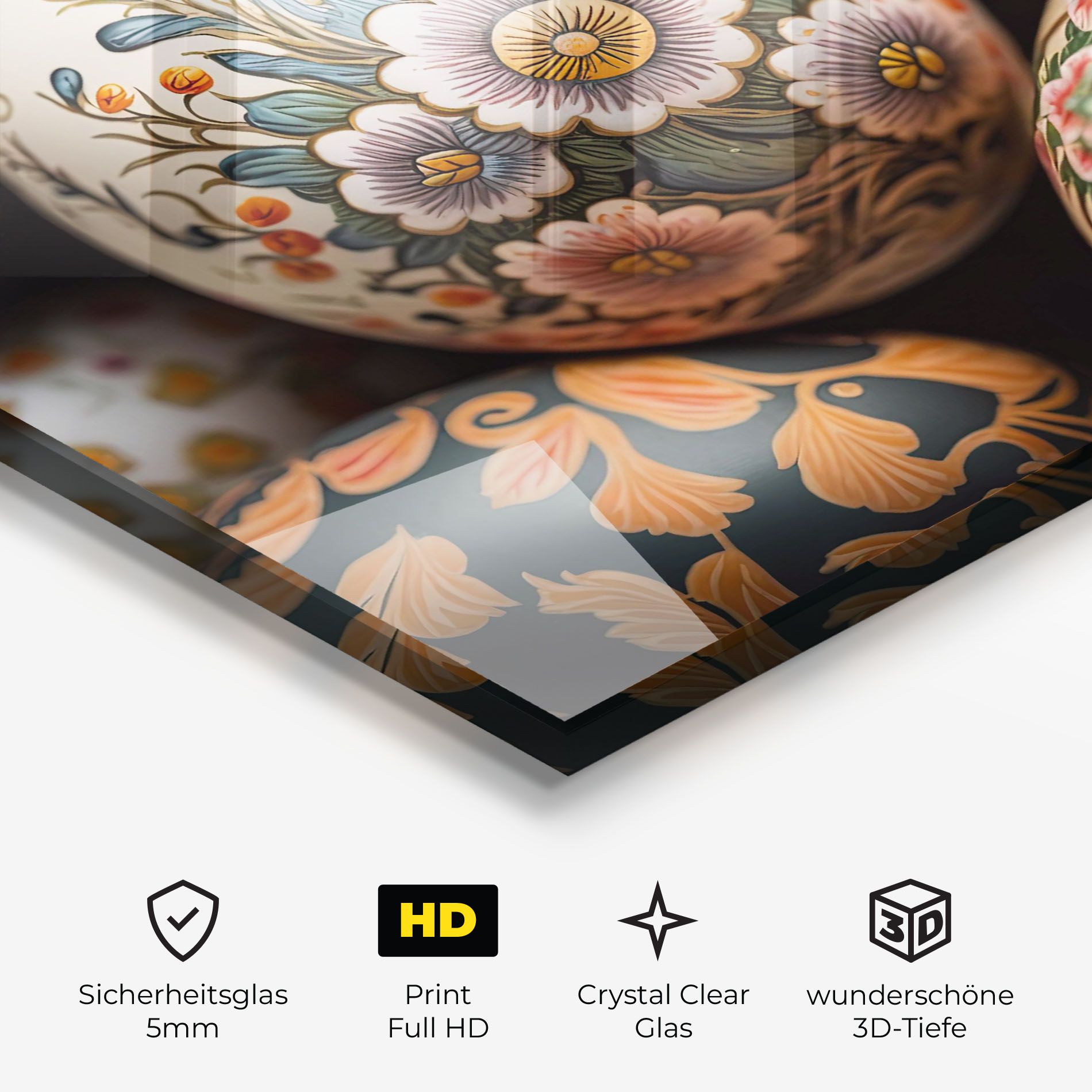 Floral Painted Eggs mockup 3