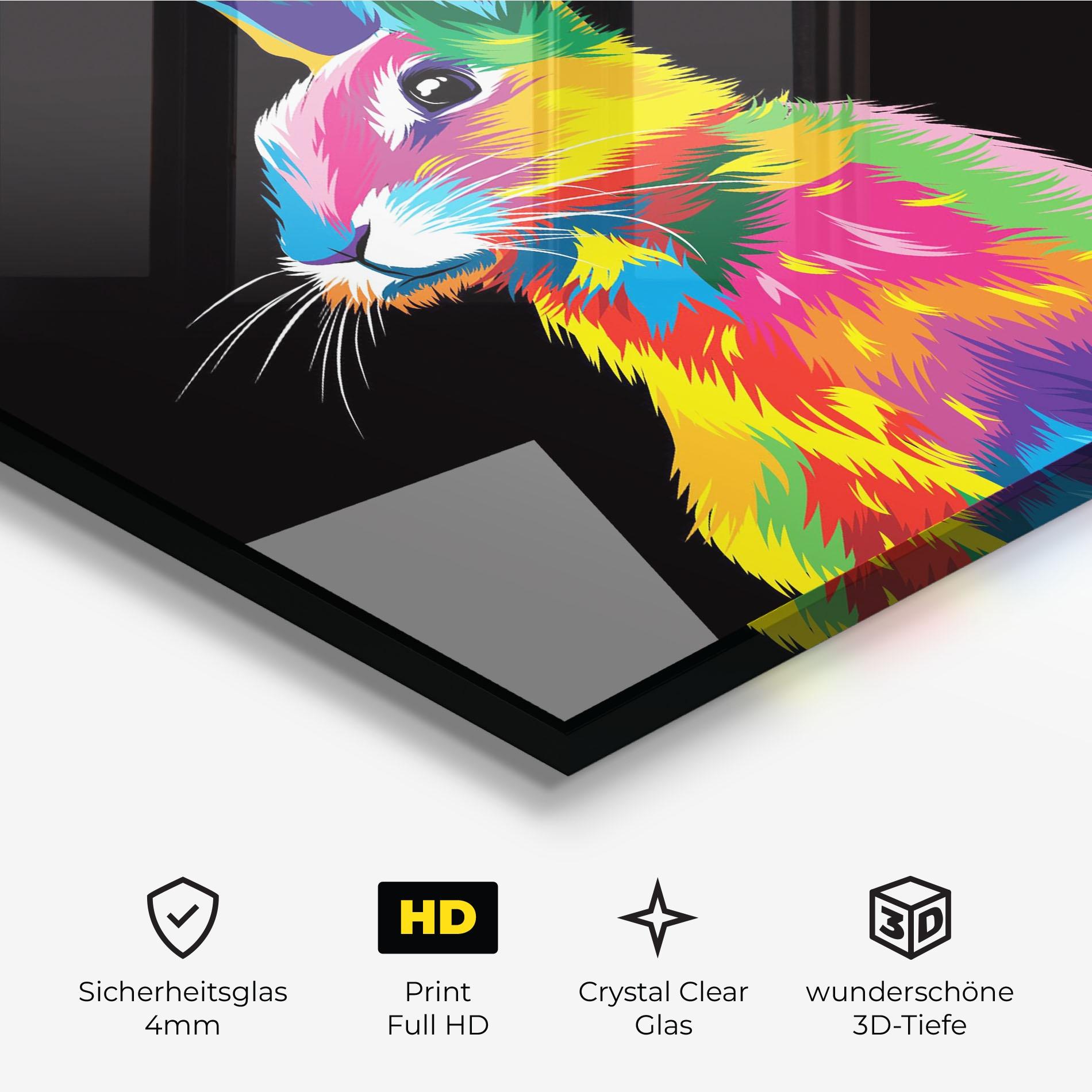 Glasbild Color Mix Easter mockup 3