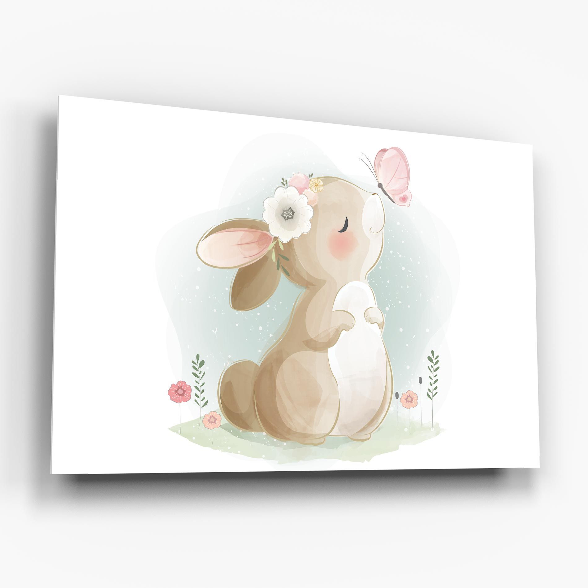 Butterfly On Bunny Nose mockup 6