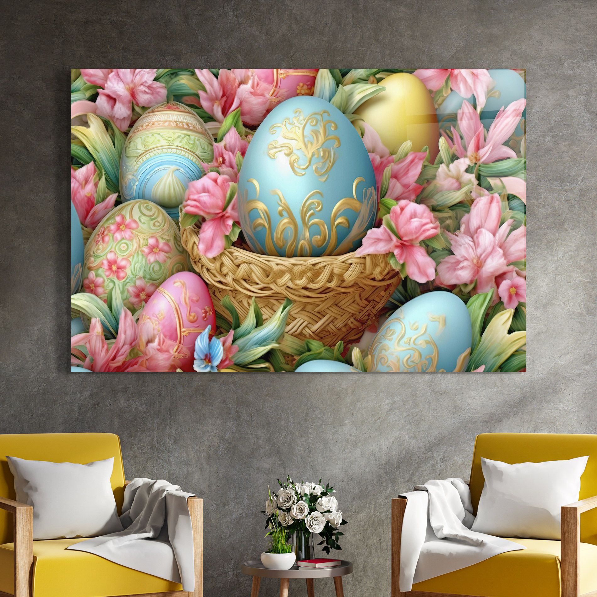 Blue Easter Egg mockup 4