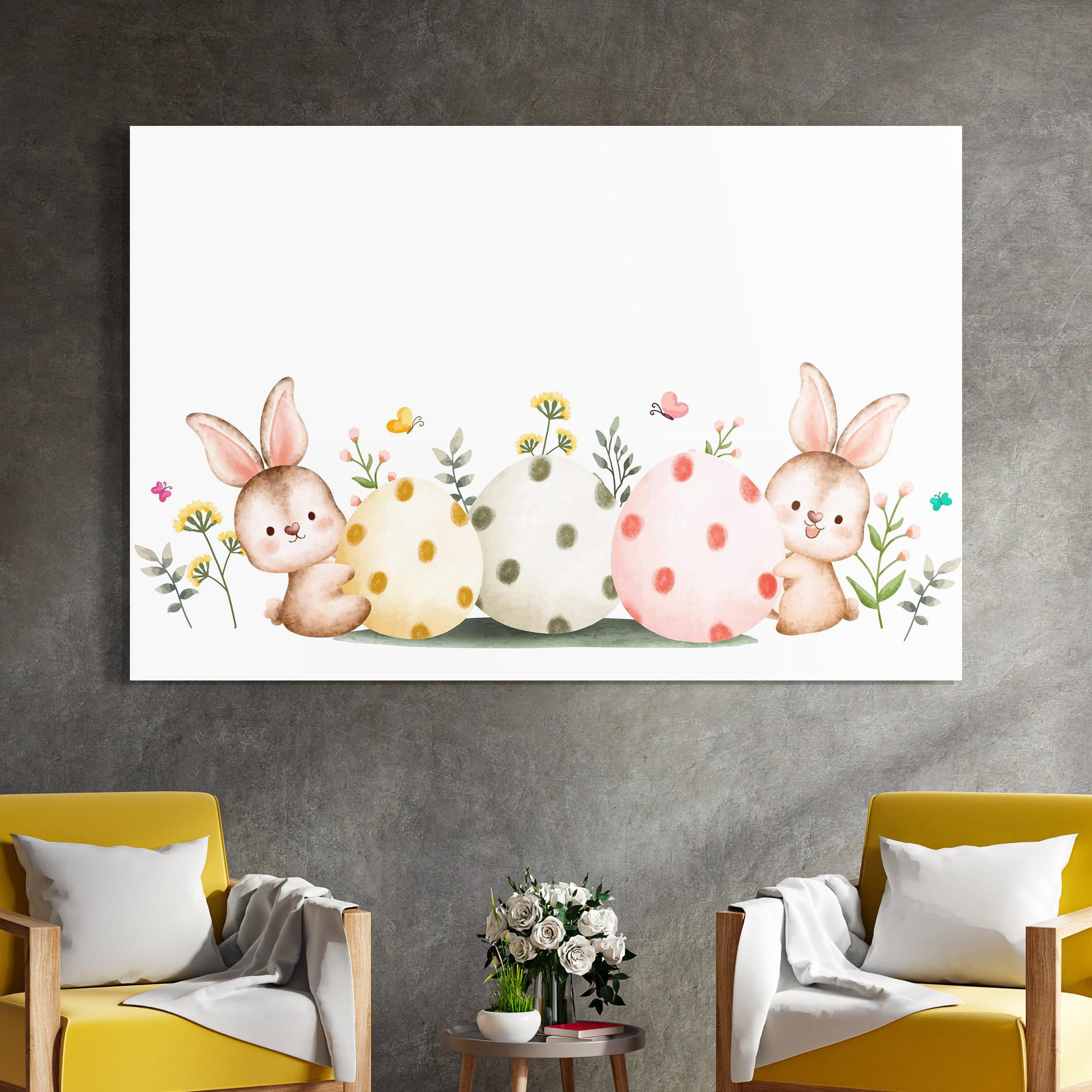 Glasbild Butterfly Rabbit mockup 4