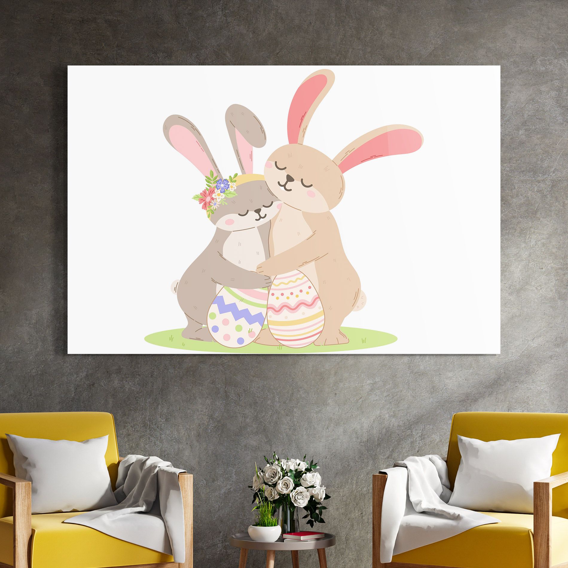 Easter Bunny Couple mockup 4