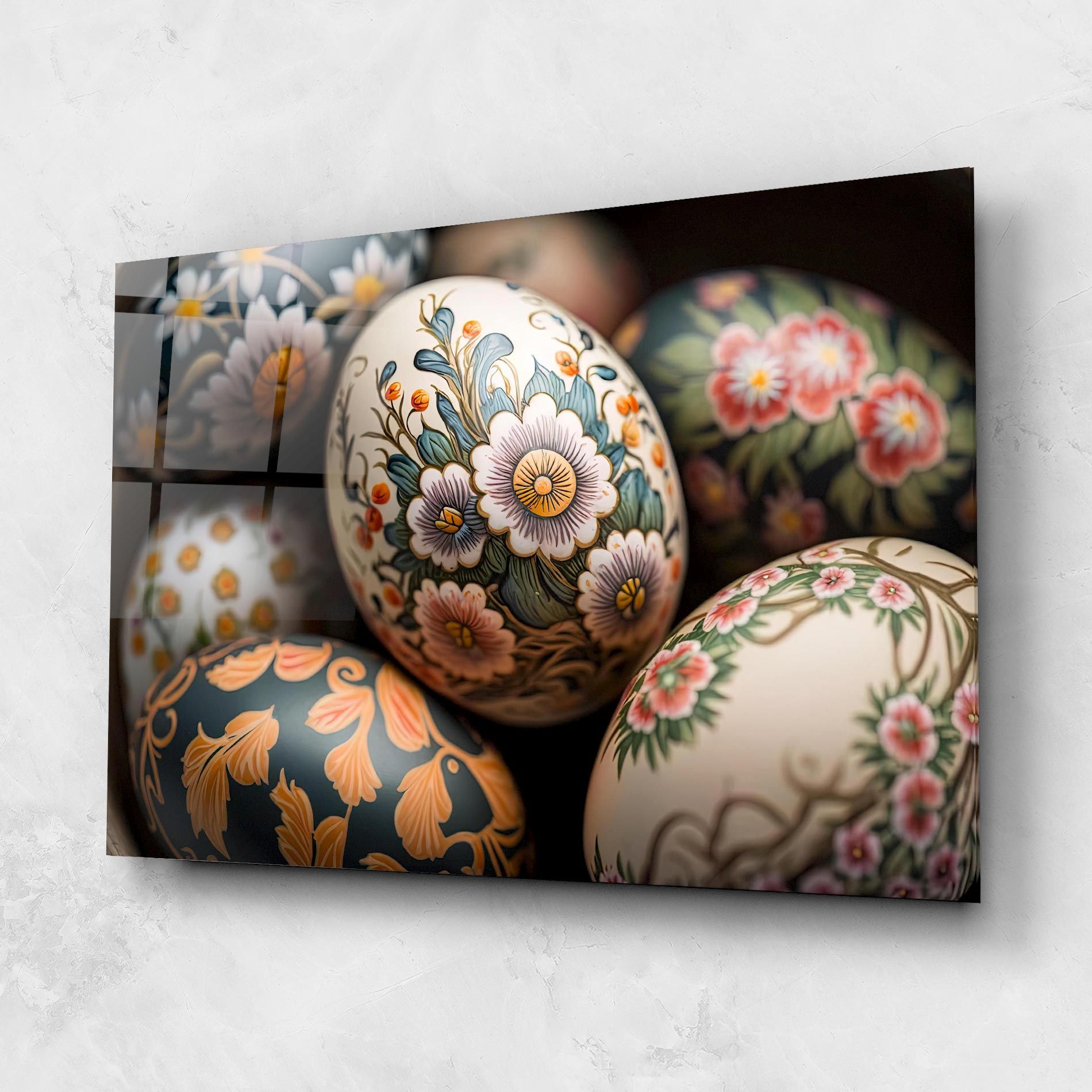 Floral Painted Eggs mockup 1