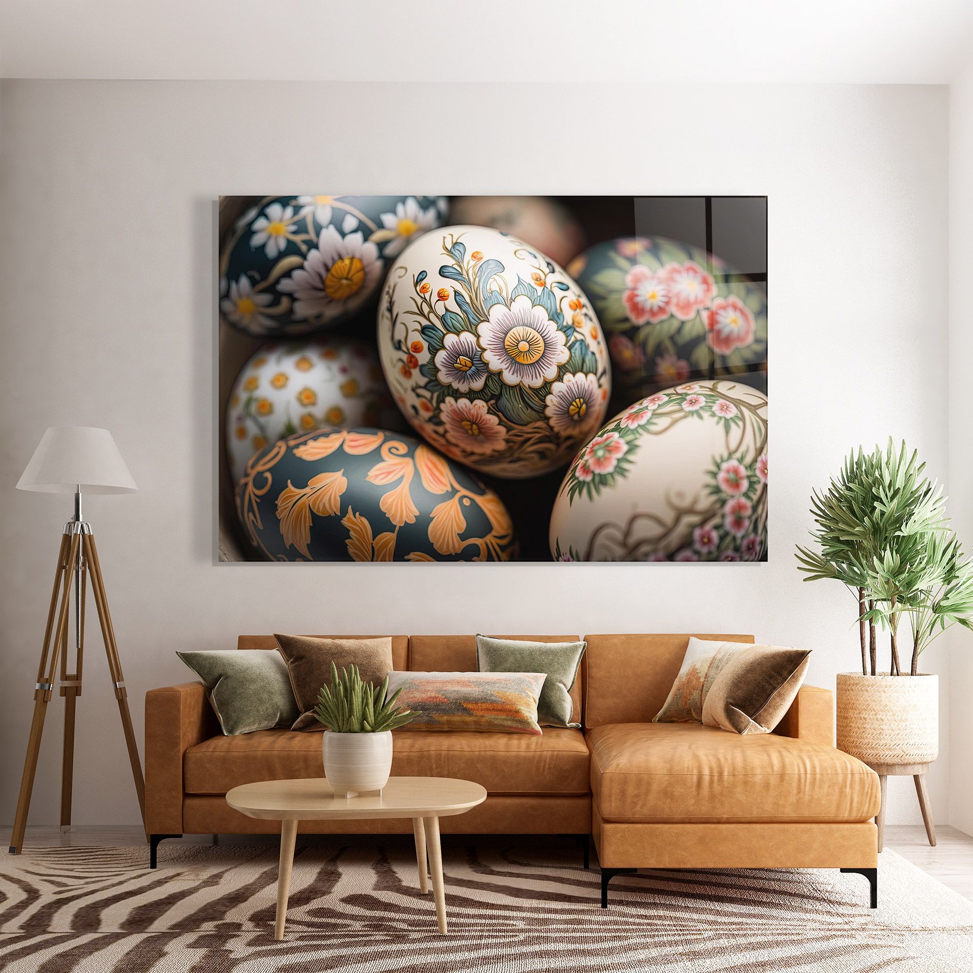 Floral Painted Eggs mockup 7