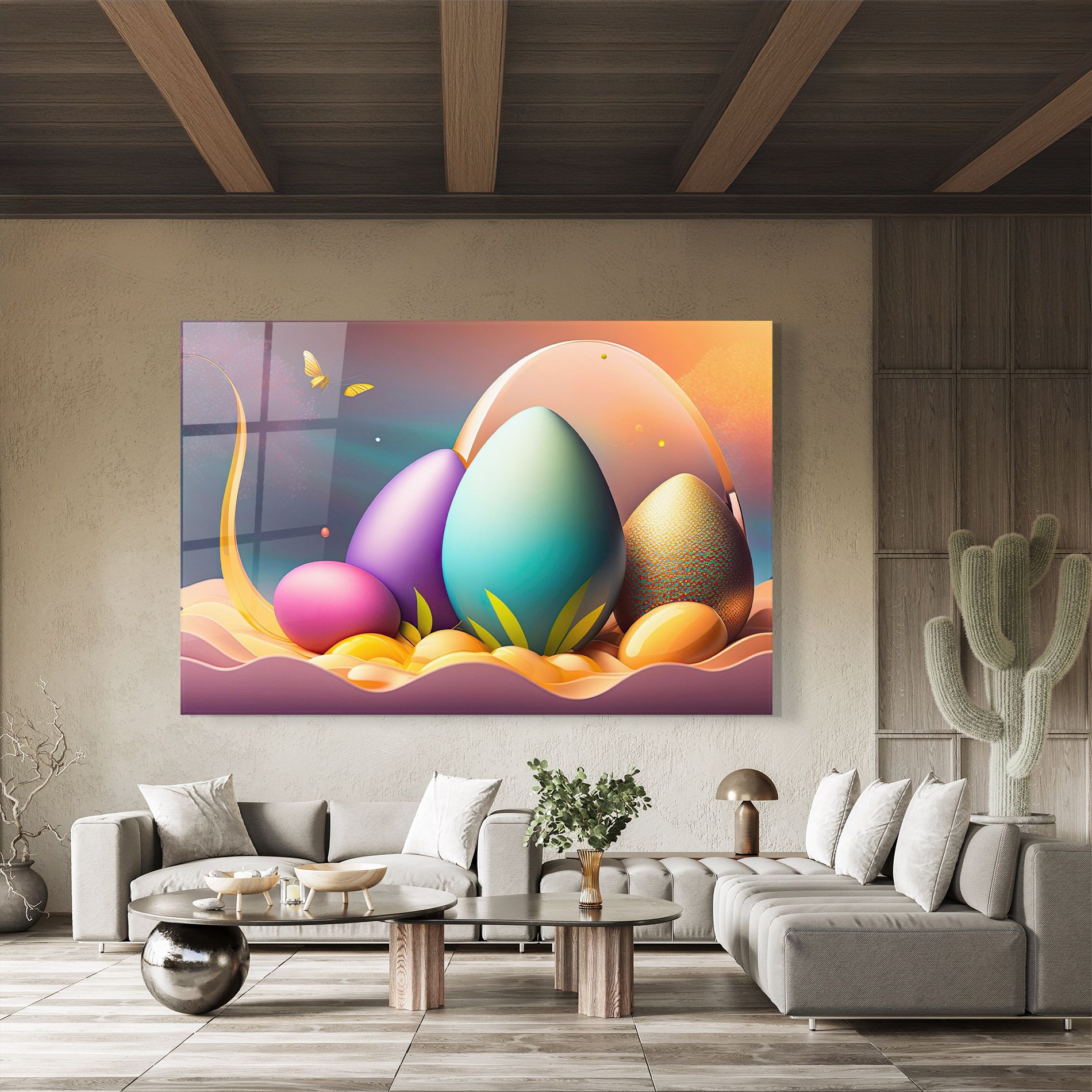 Big Blue Easter Egg mockup 8