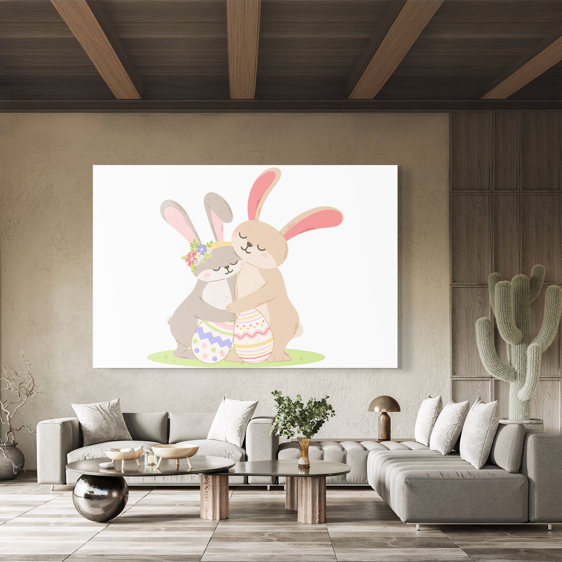 Easter Bunny Couple mockup 8