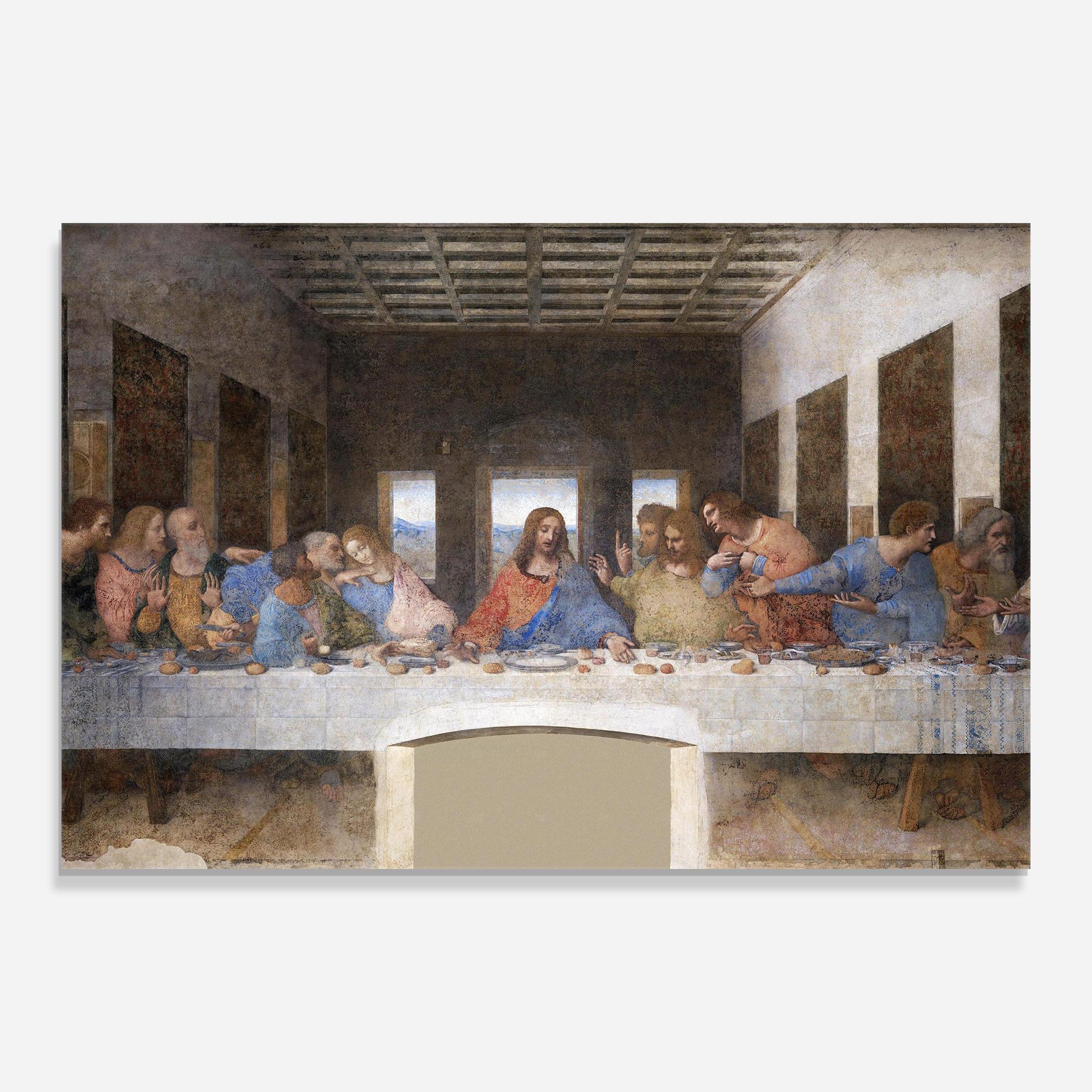 Glasbild Jesus Eating mockup 0