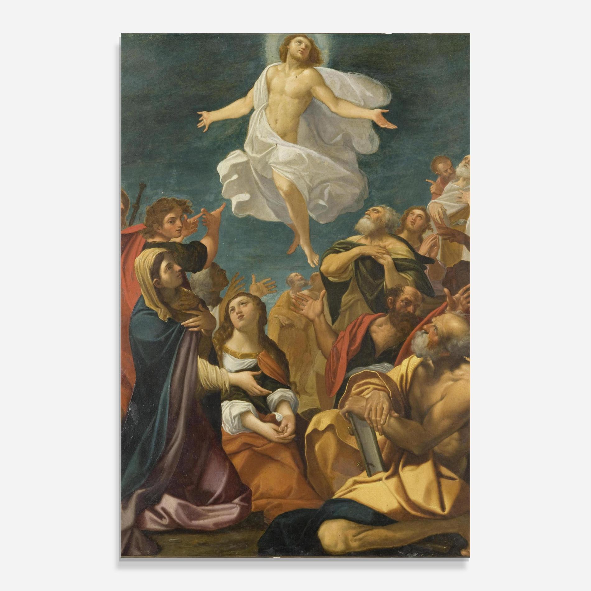 Glasbild Flying Divine Art mockup 0