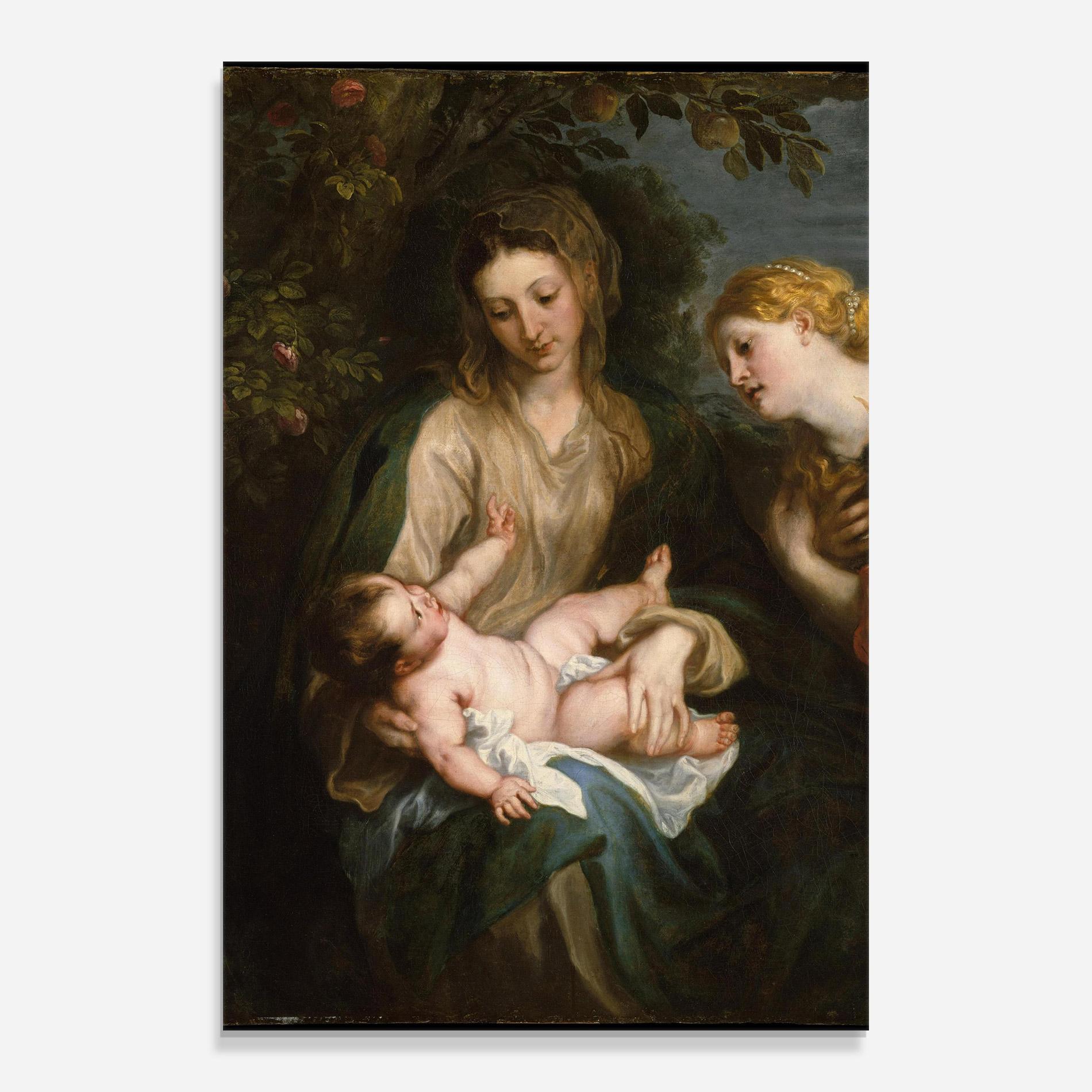 Glasbild Looking At Baby mockup 0