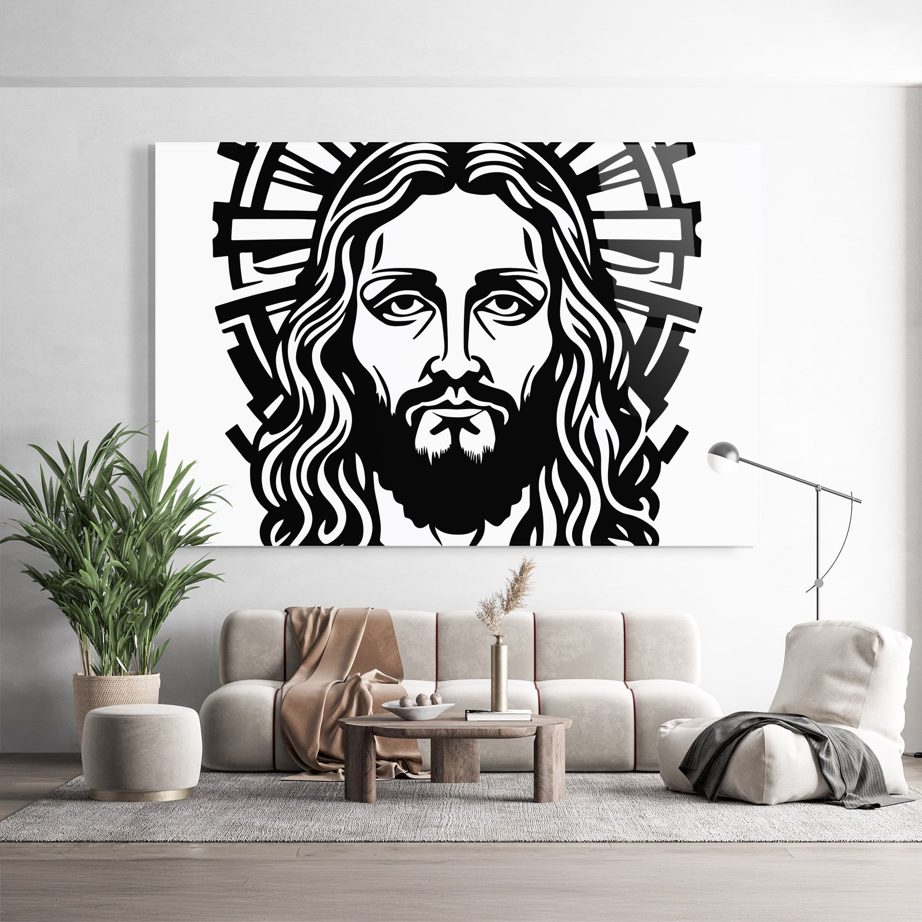 Black Line Jesus mockup 9
