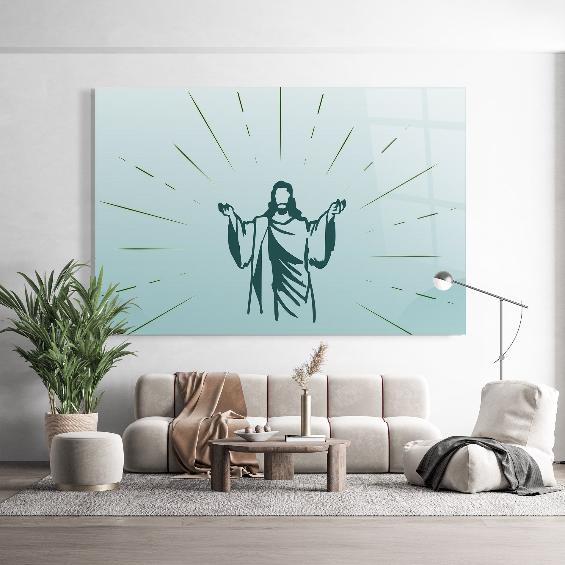 Blue Art Jesus mockup 9