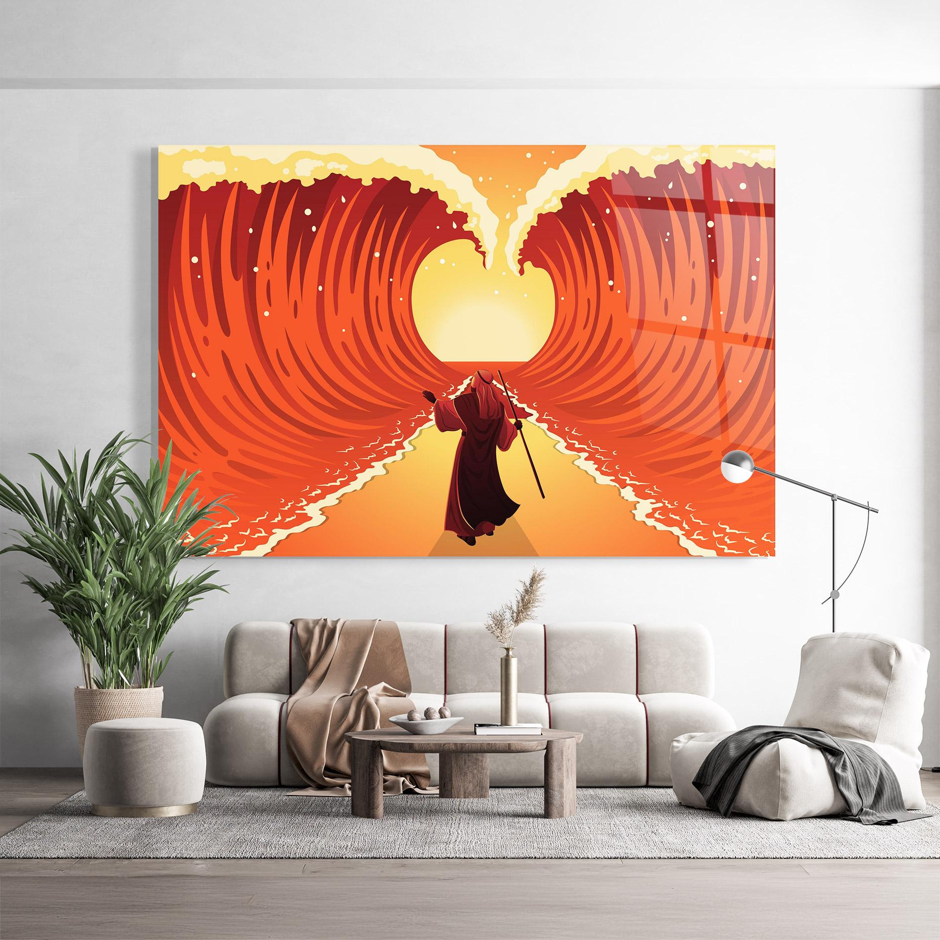 Glasbild Moses mockup 9