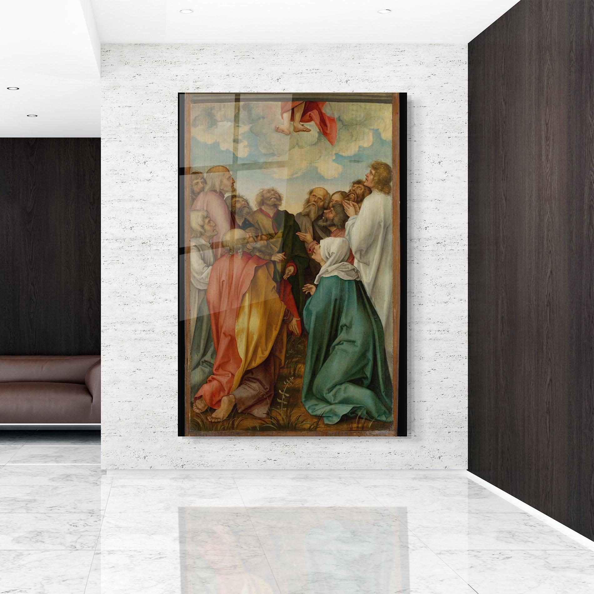 Glasbild Falling From Sky mockup 9