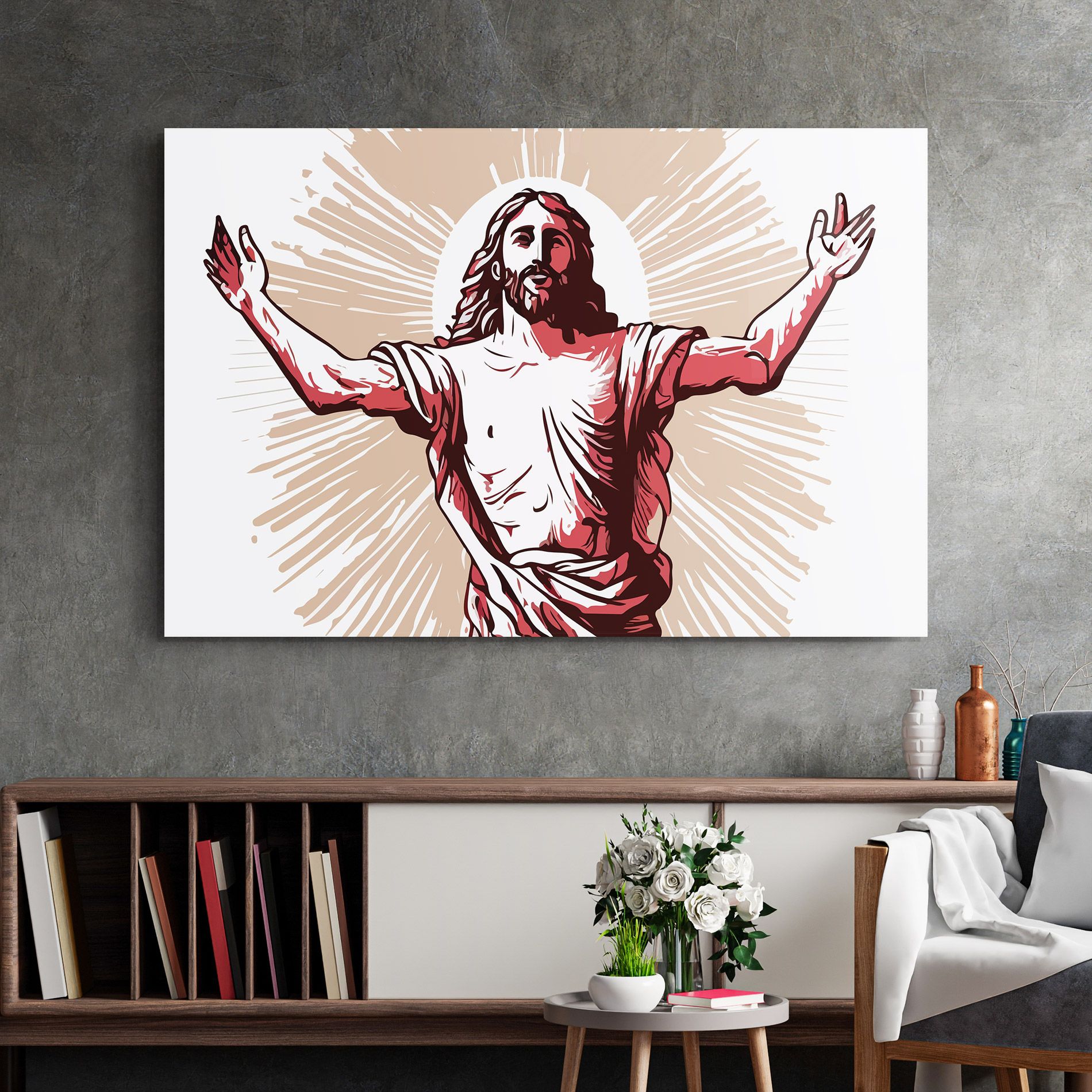 Artistic Jesus mockup 2