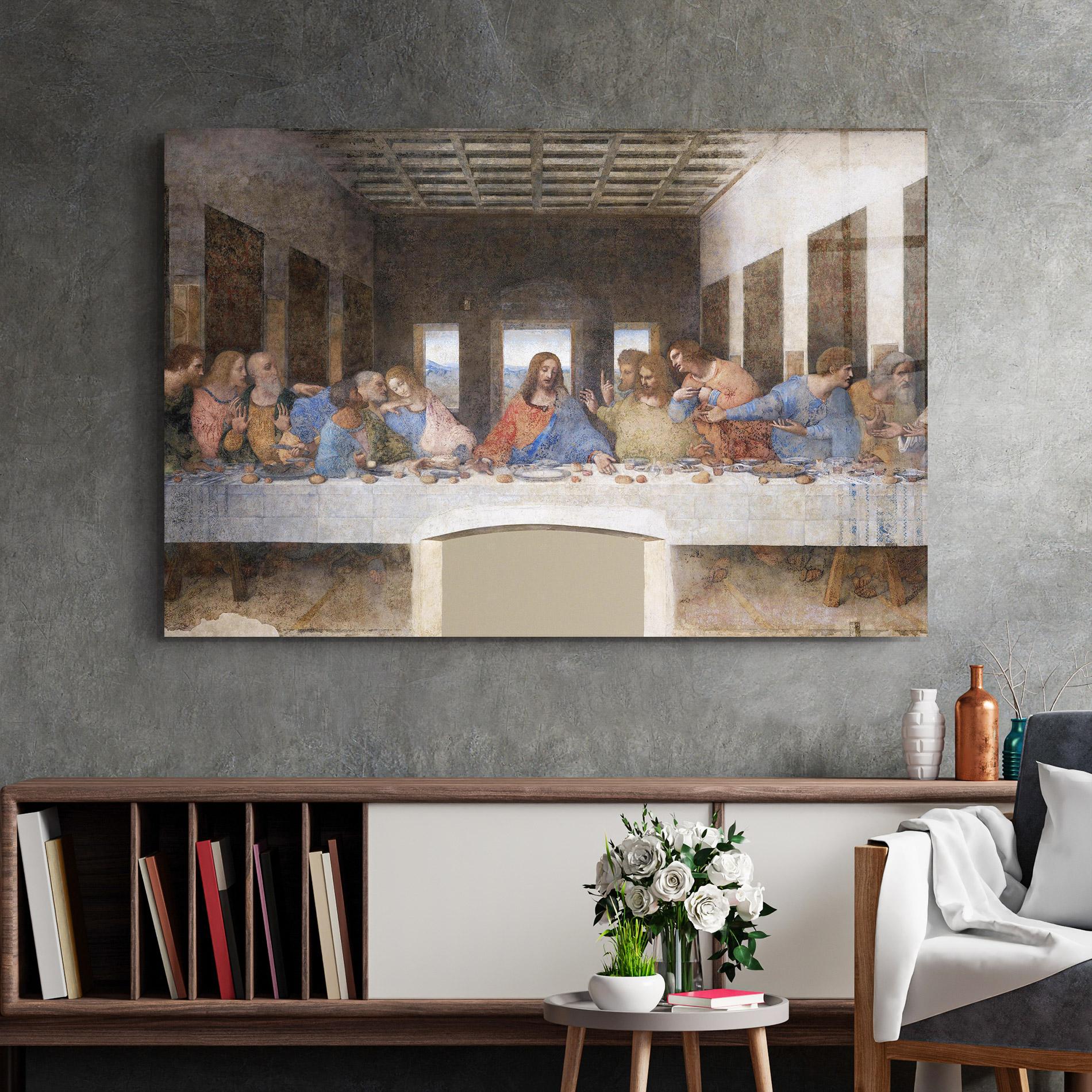 Glasbild Jesus Eating mockup 2