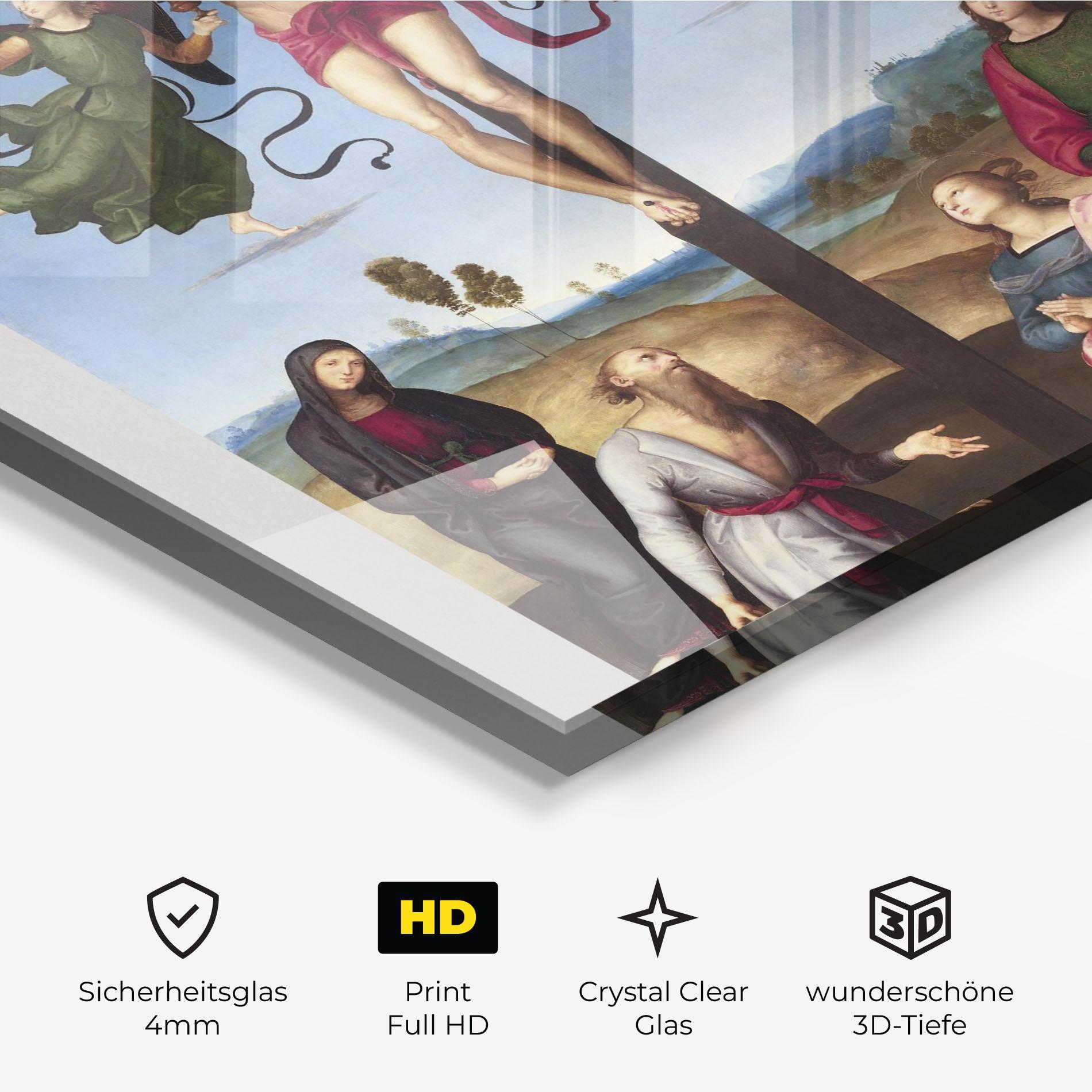 Glasbild Blue Sky Jesus mockup 3