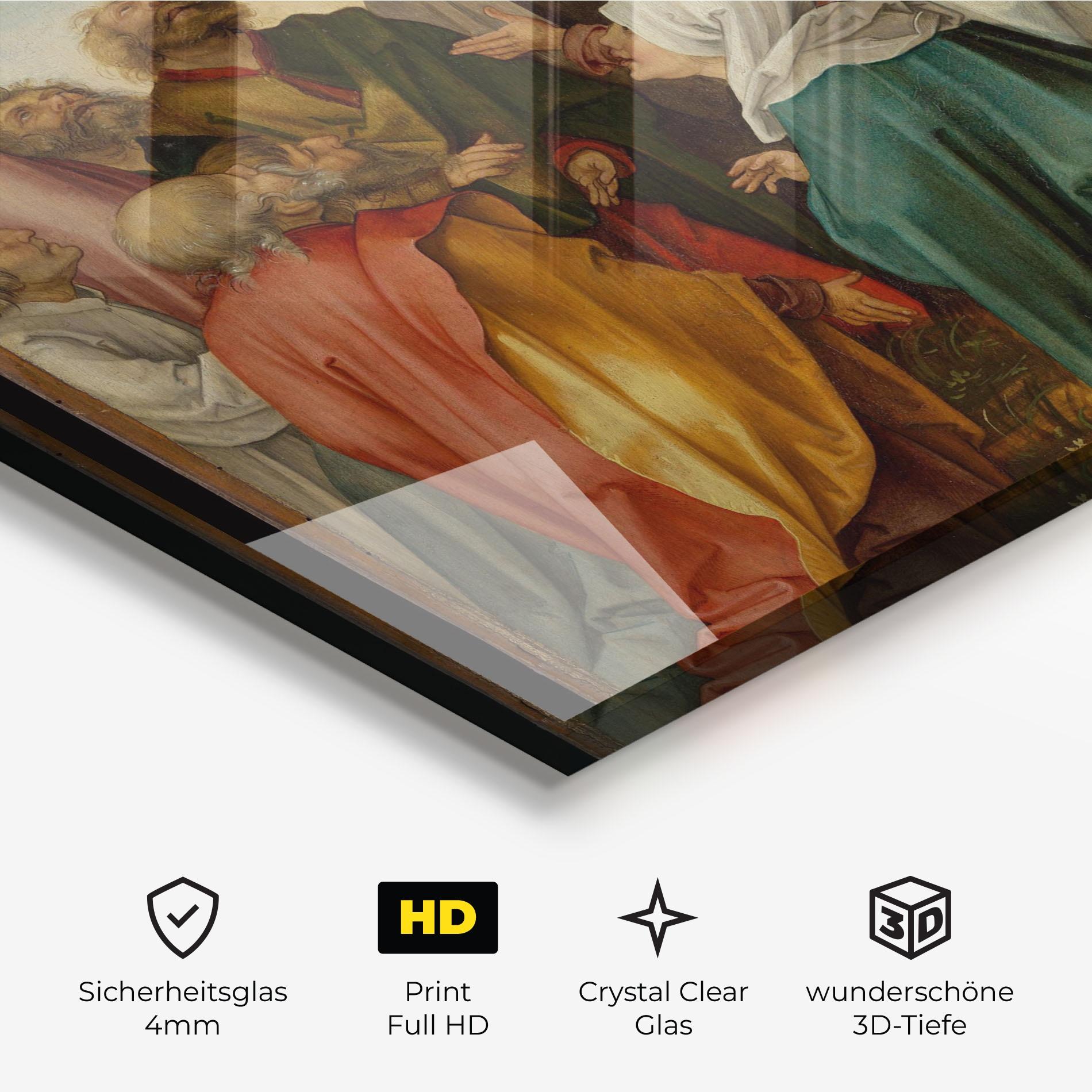 Glasbild Falling From Sky mockup 3