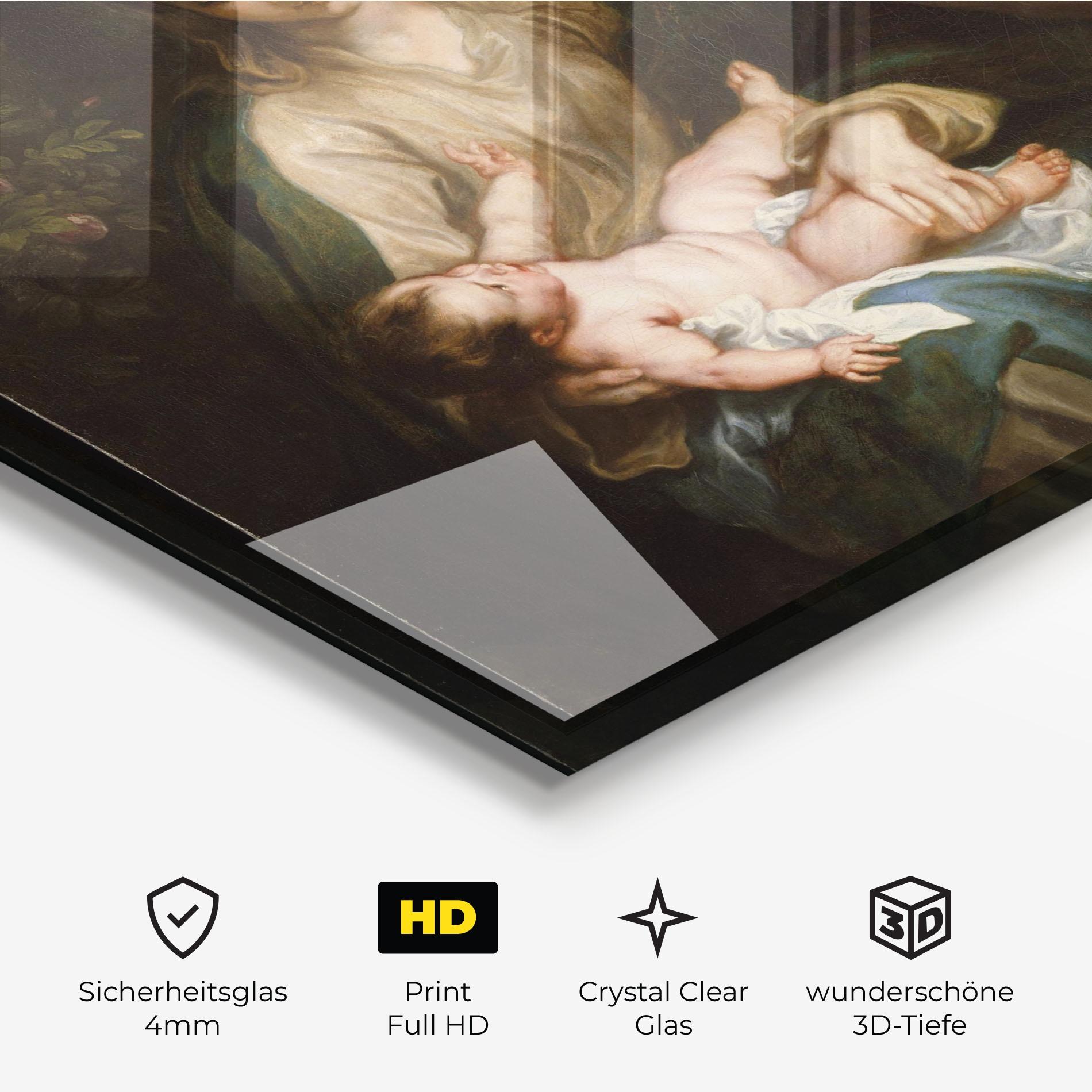 Glasbild Looking At Baby mockup 3