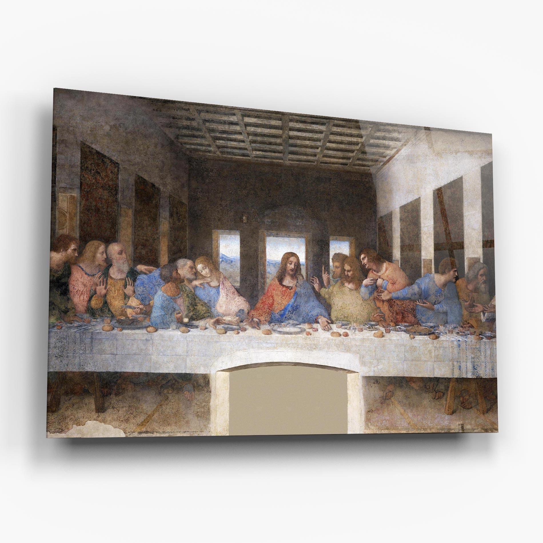 Glasbild Jesus Eating mockup 6