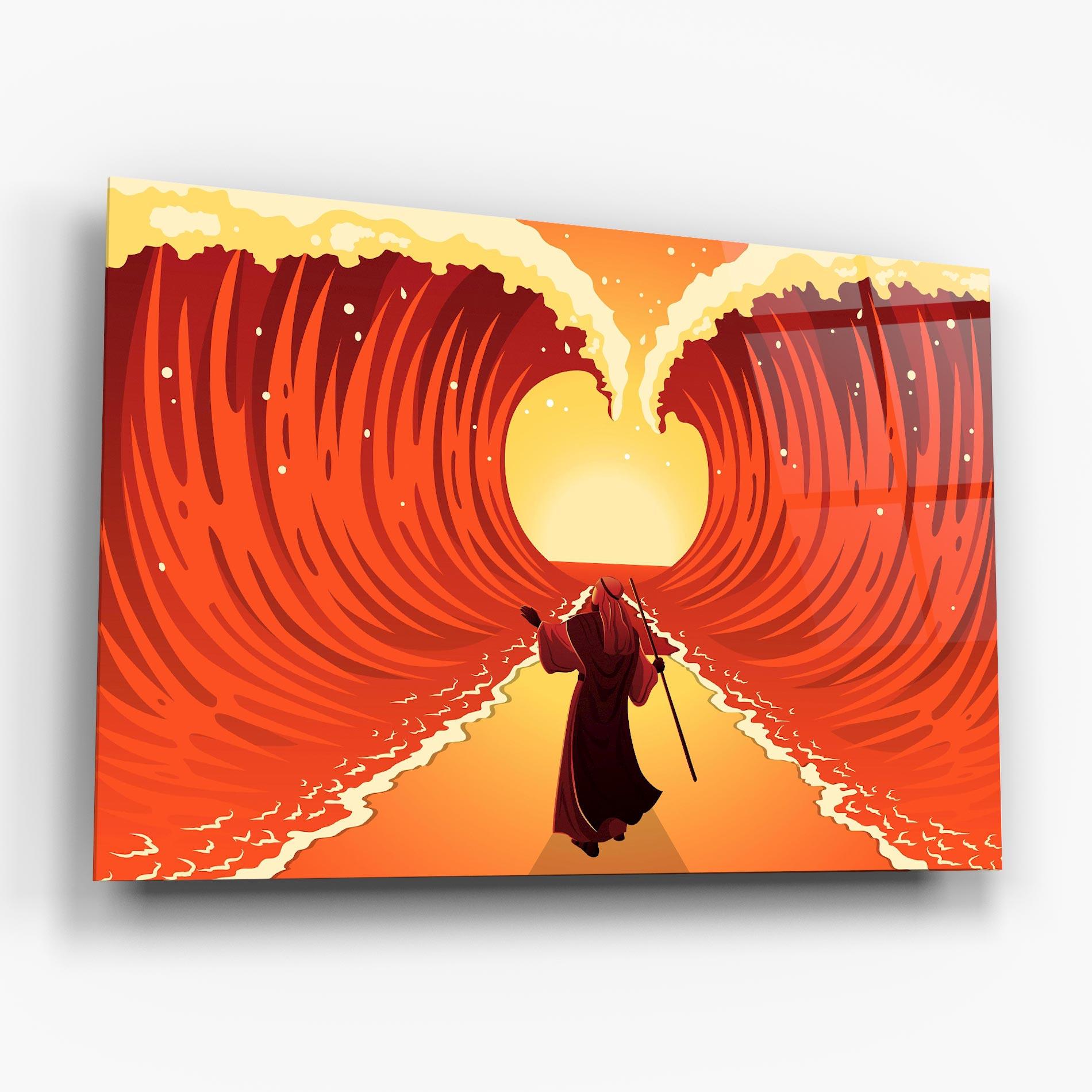 Glasbild Moses mockup 6