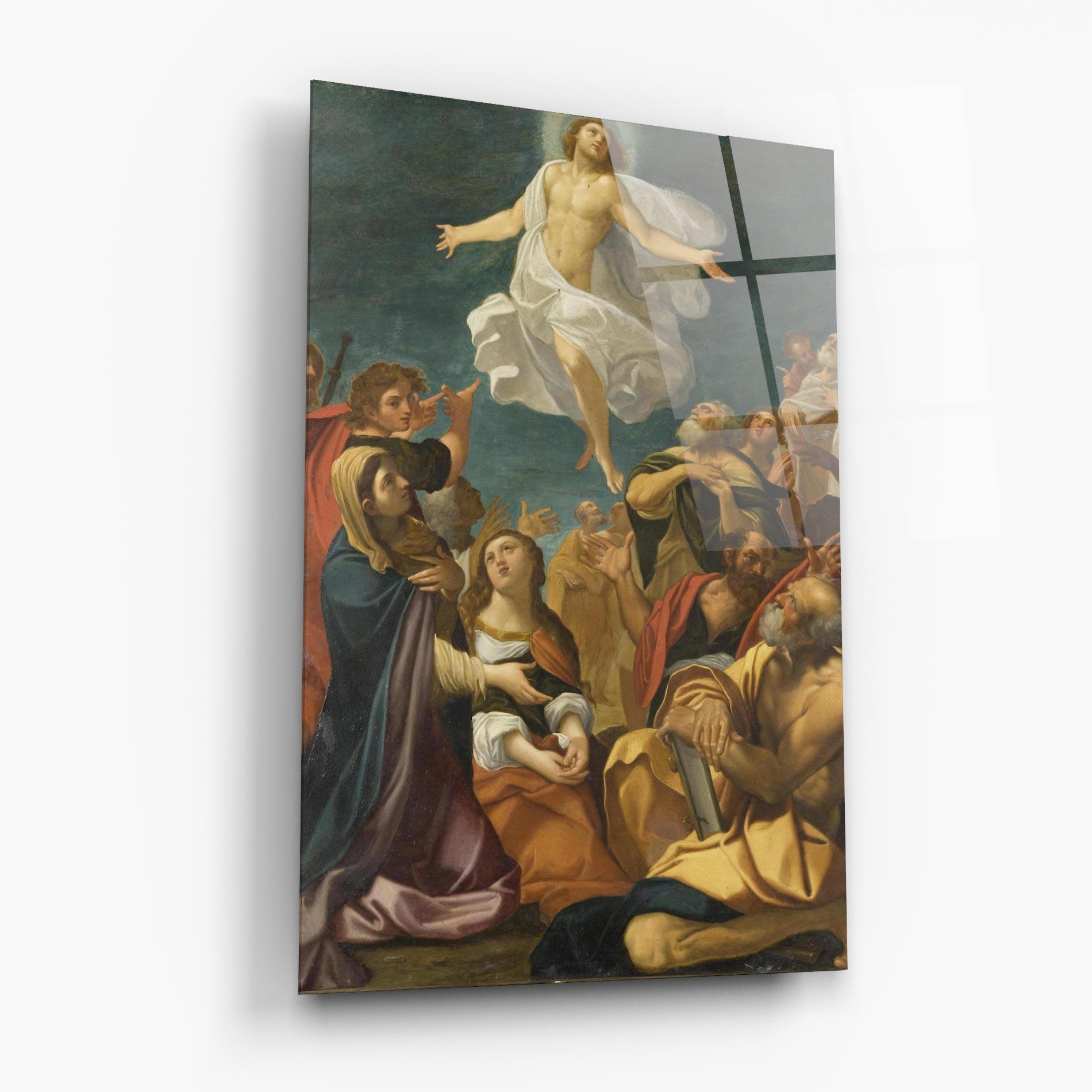 Glasbild Flying Divine Art mockup 6