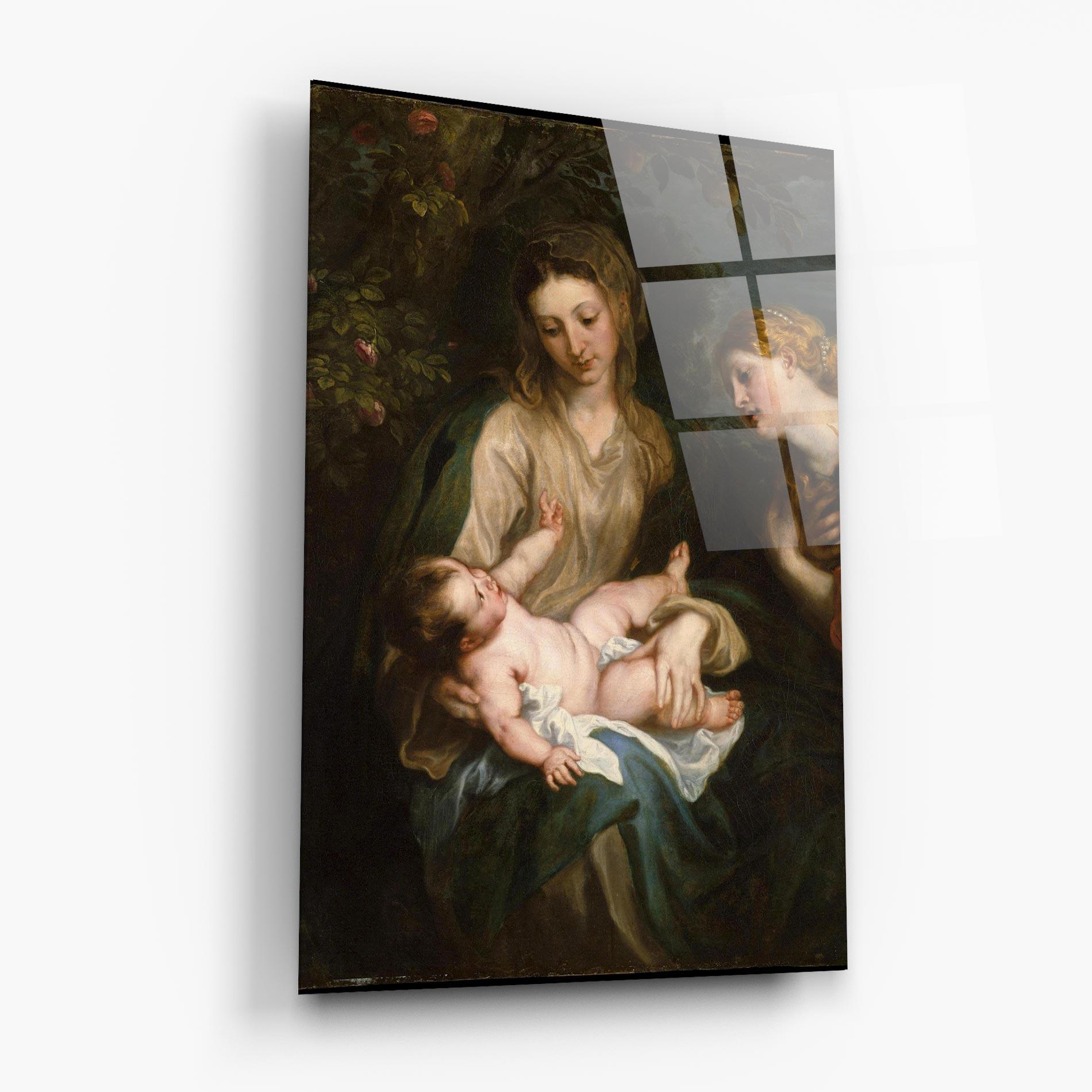 Glasbild Looking At Baby mockup 6