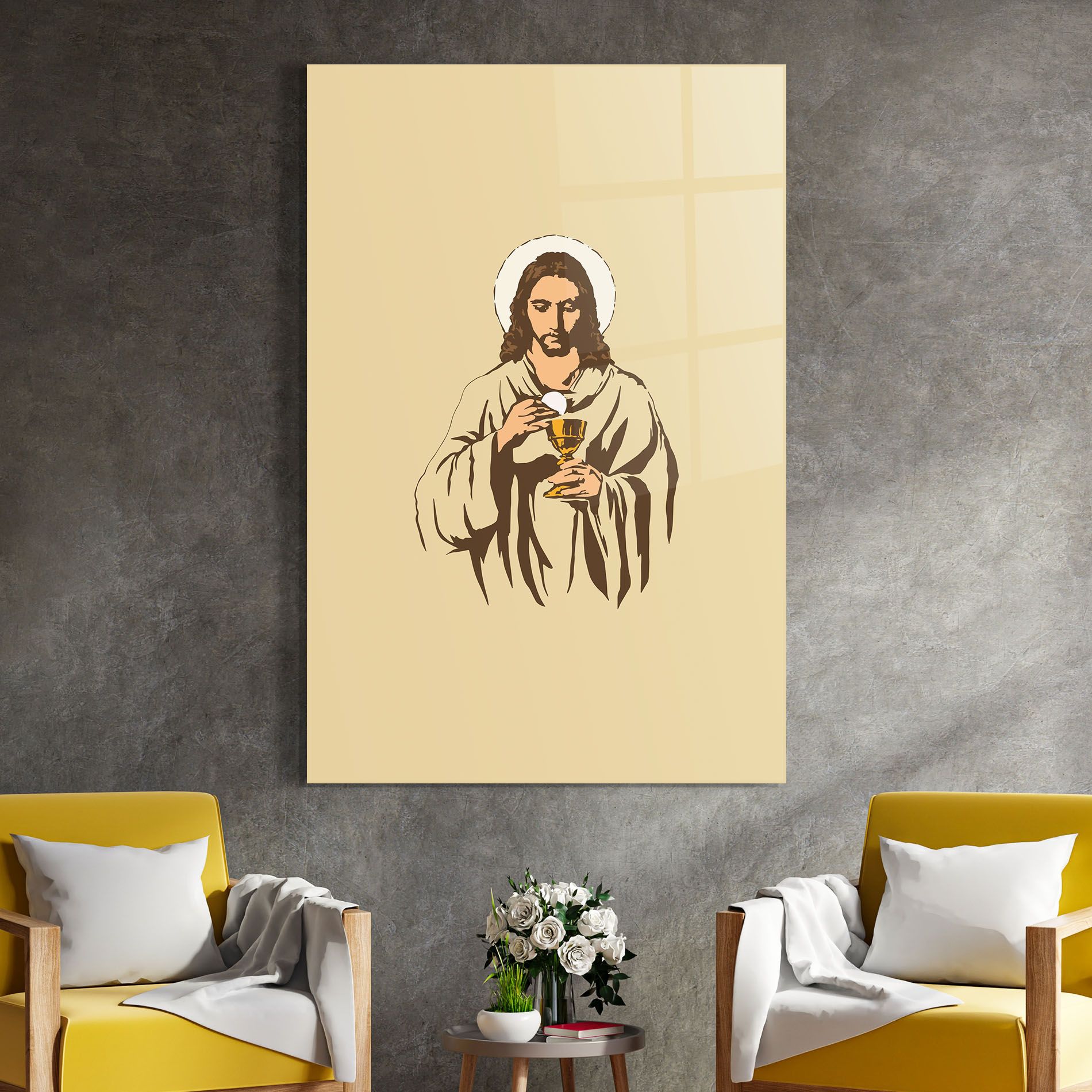 Cream Jesus mockup 4