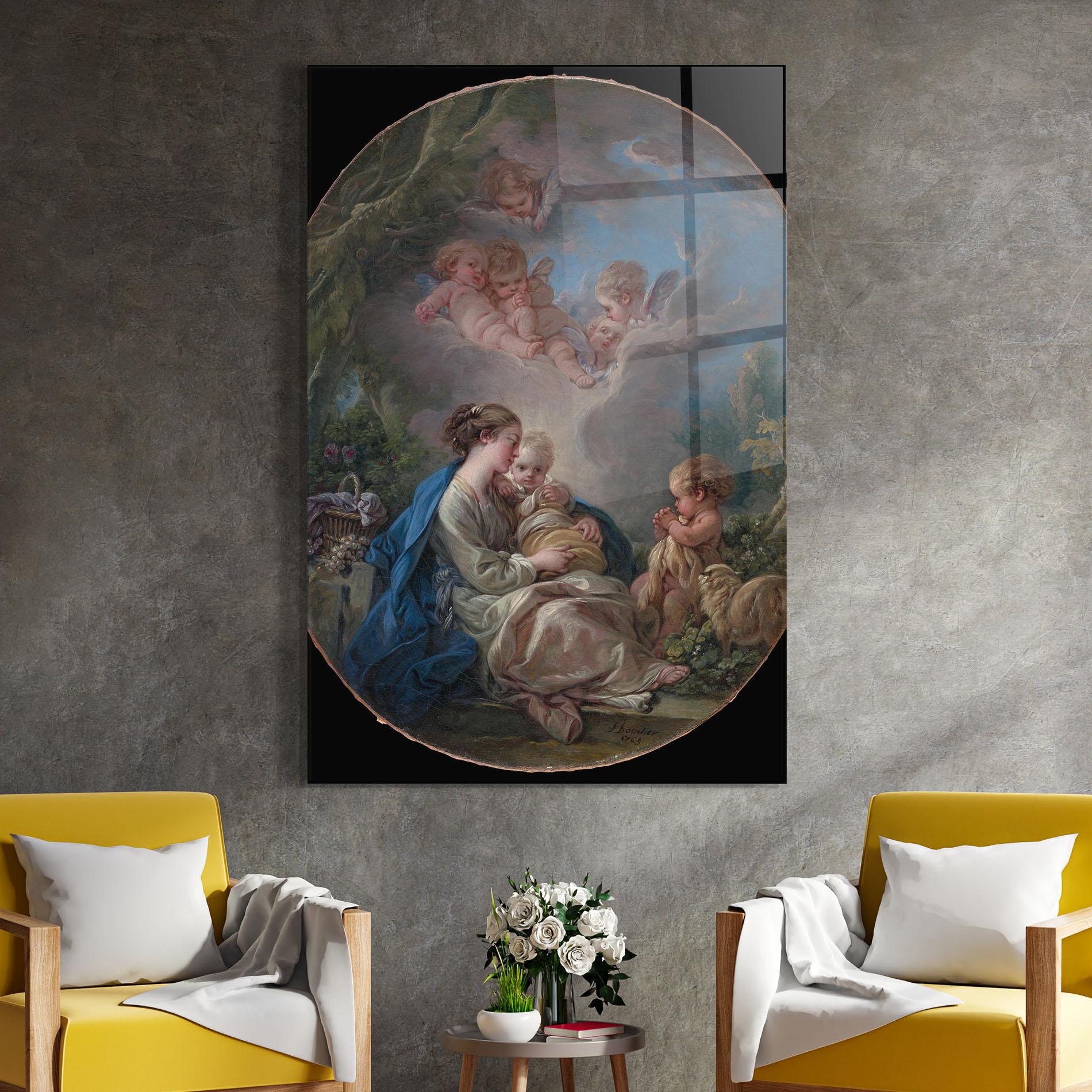 Glasbild Religious Circle mockup 4