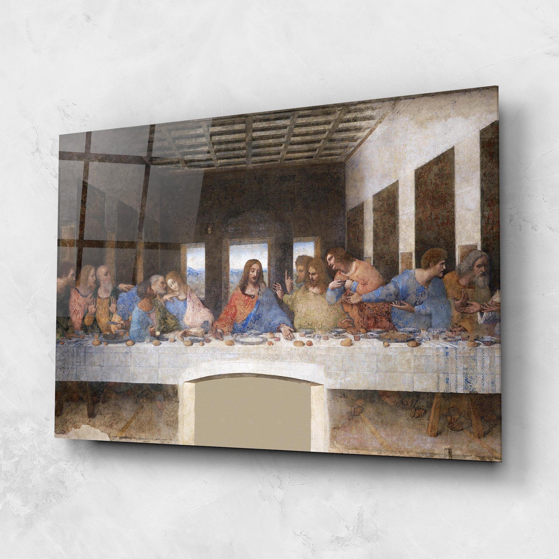 Glasbild Jesus Eating mockup 1
