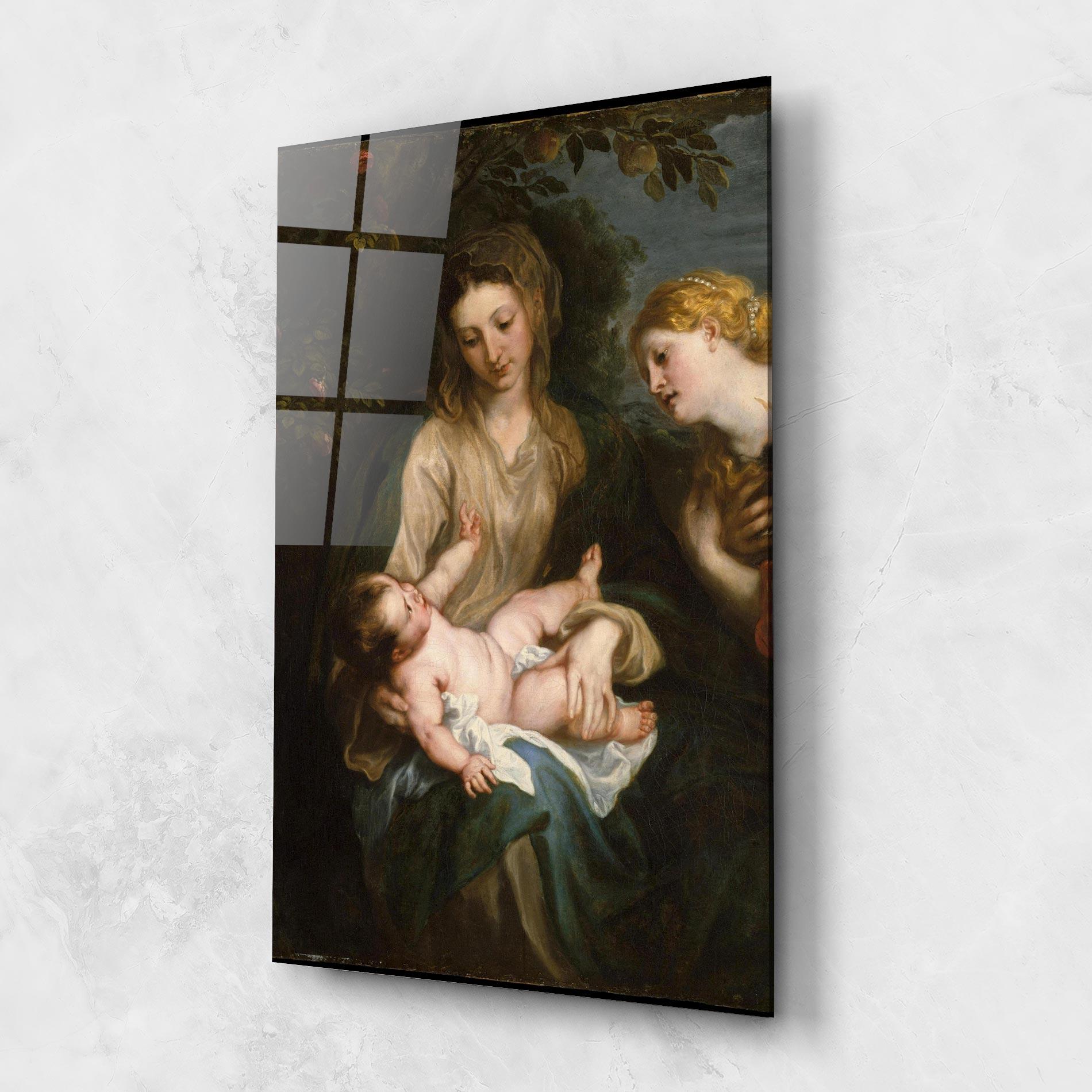 Glasbild Looking At Baby mockup 1