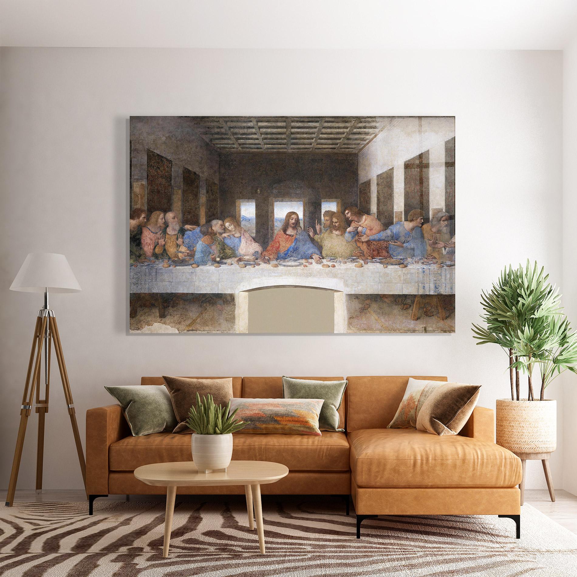 Glasbild Jesus Eating mockup 7