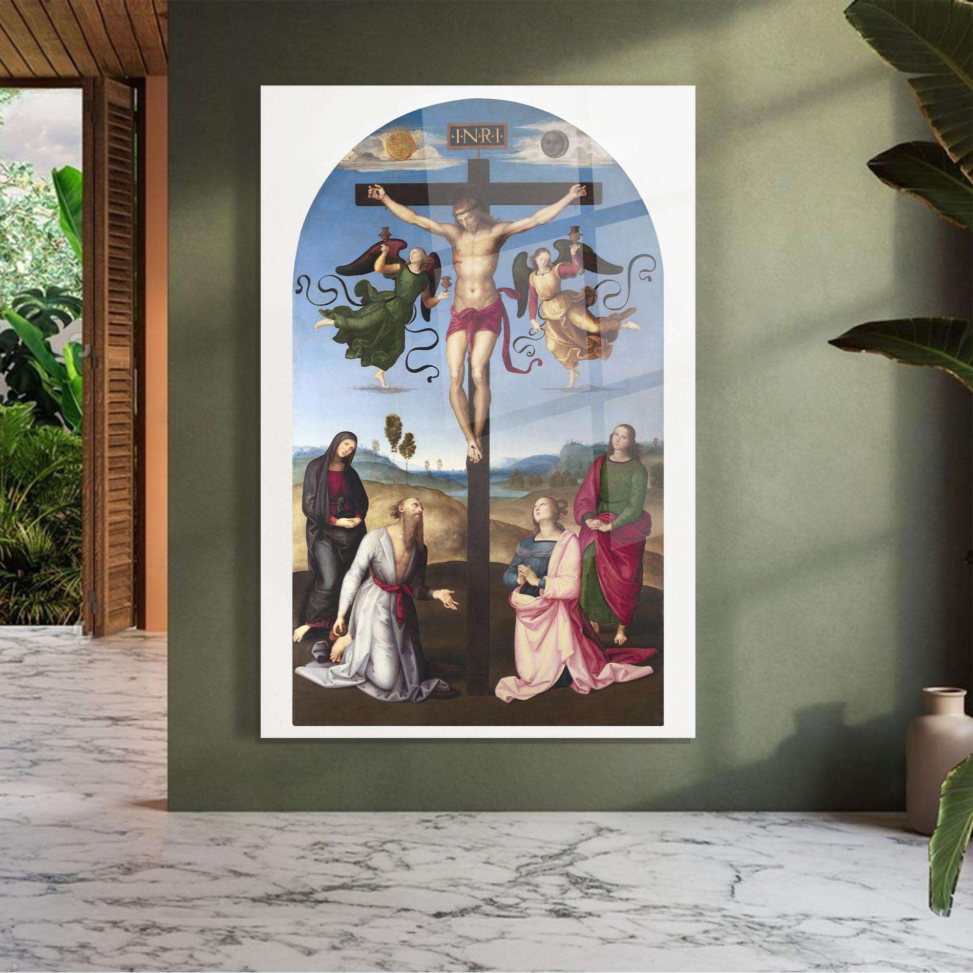 Glasbild Blue Sky Jesus mockup 7